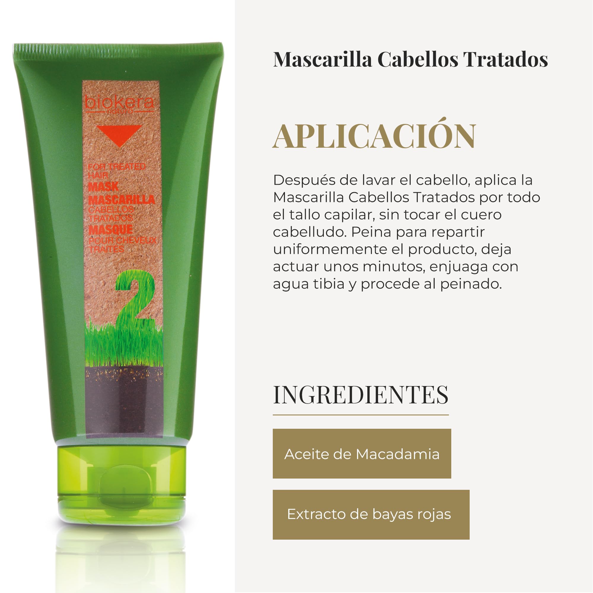 Salerm Biokera Natura For Treated Hair Mask Masque - 6.9 oz