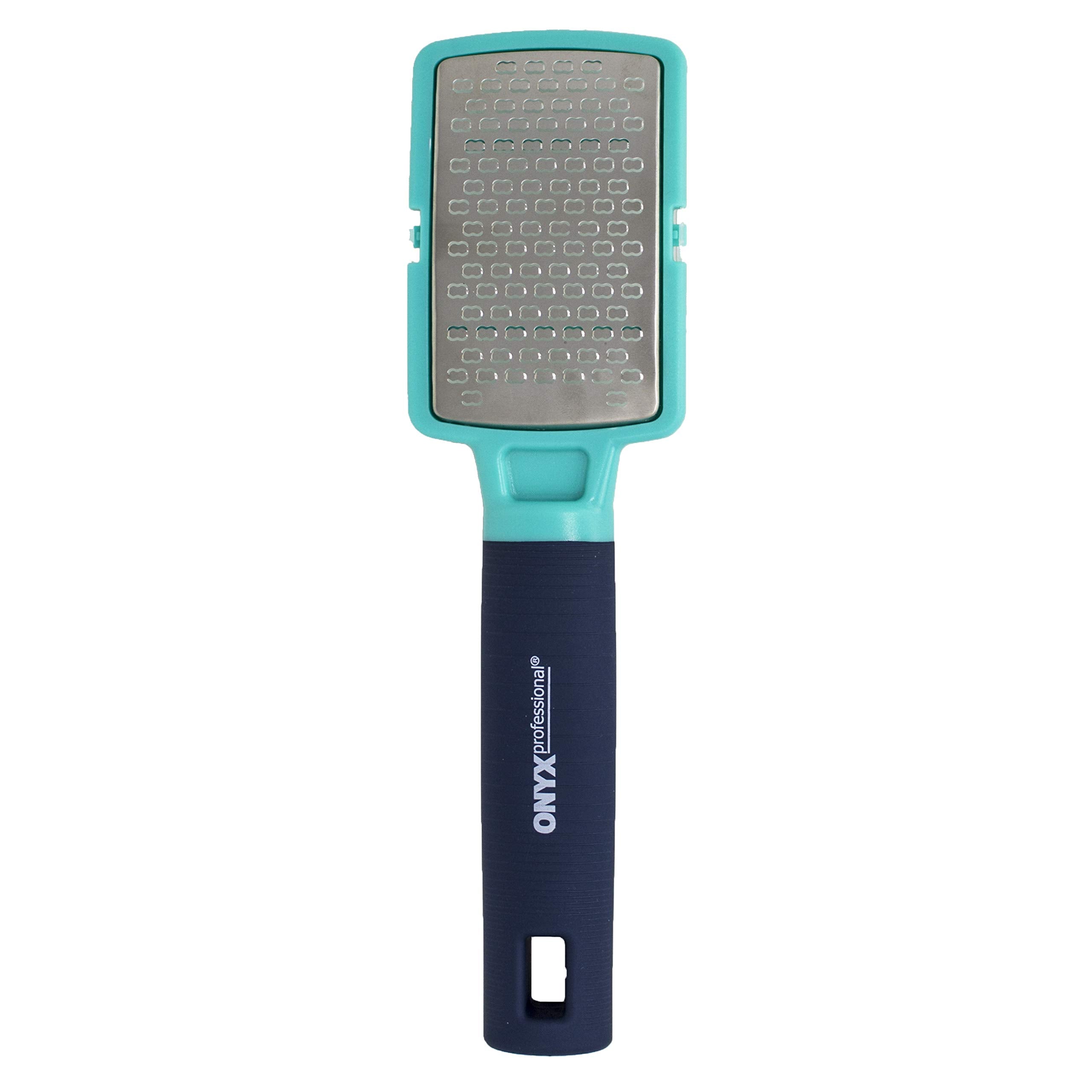 Onyx Professional Foot Rasp, Callus Remover for Feet - Stainless Steel Foot Scrubber Dead Skin Remover, No Mess Lightweight Call