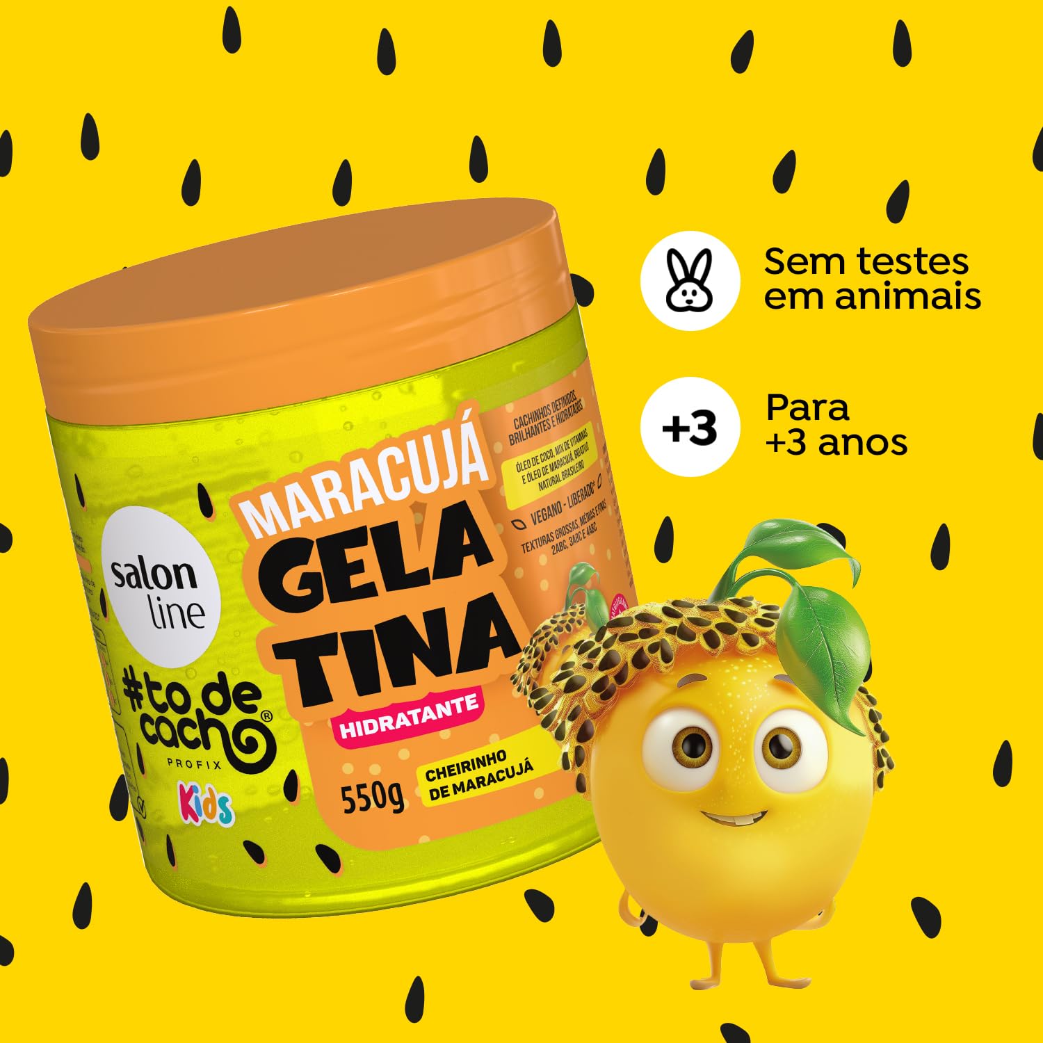 #TODECACHO HYDRATING JELATIN CONDITIONER KIDS PASSION FLOWER 550GR