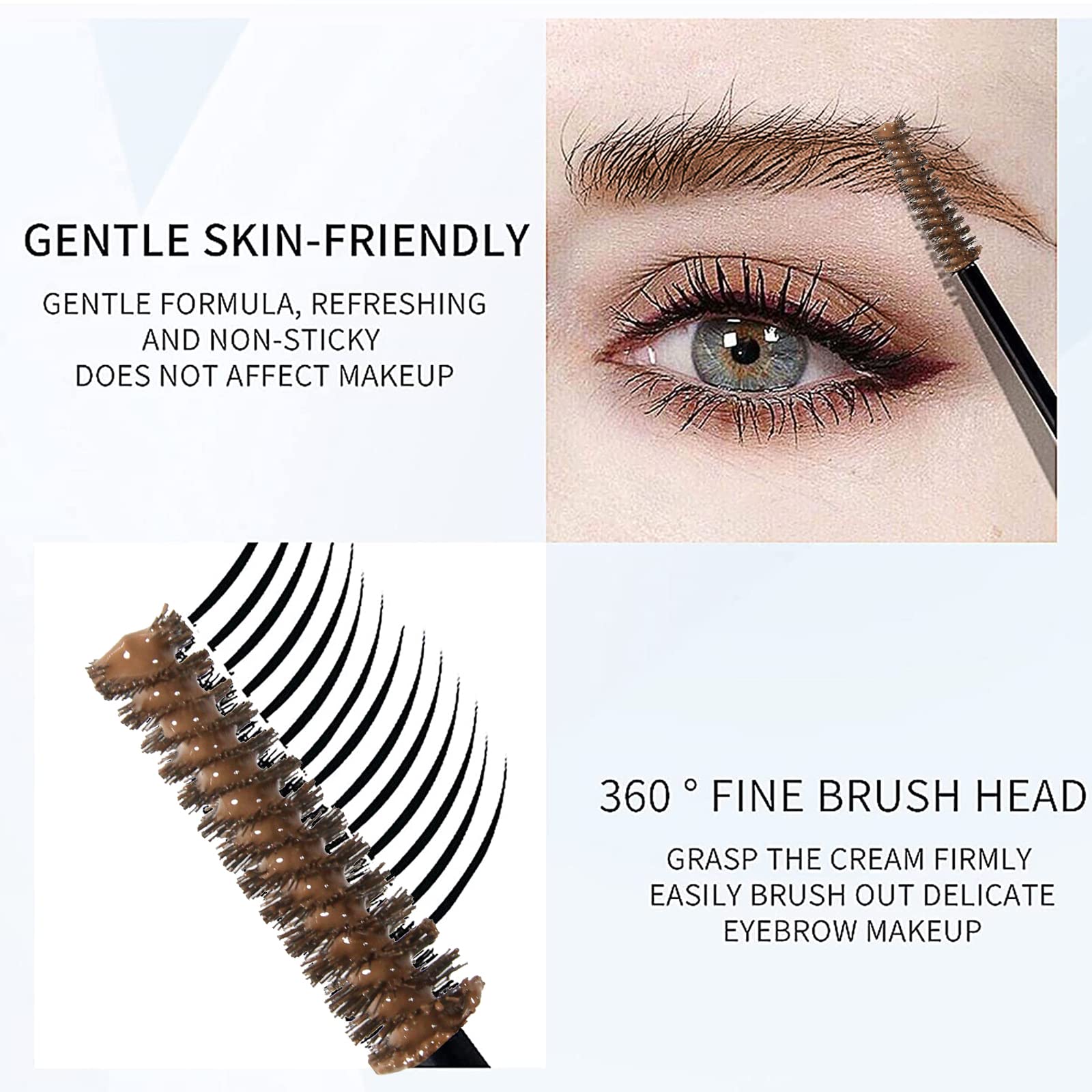 Dageda 2Pcs Eyebrow Setting Gel, Eyebrow Brow Fix Gel, Waterproof And Sweat-Proof, Eyebrow Repair Liquid Brows Styling Beauty Sa