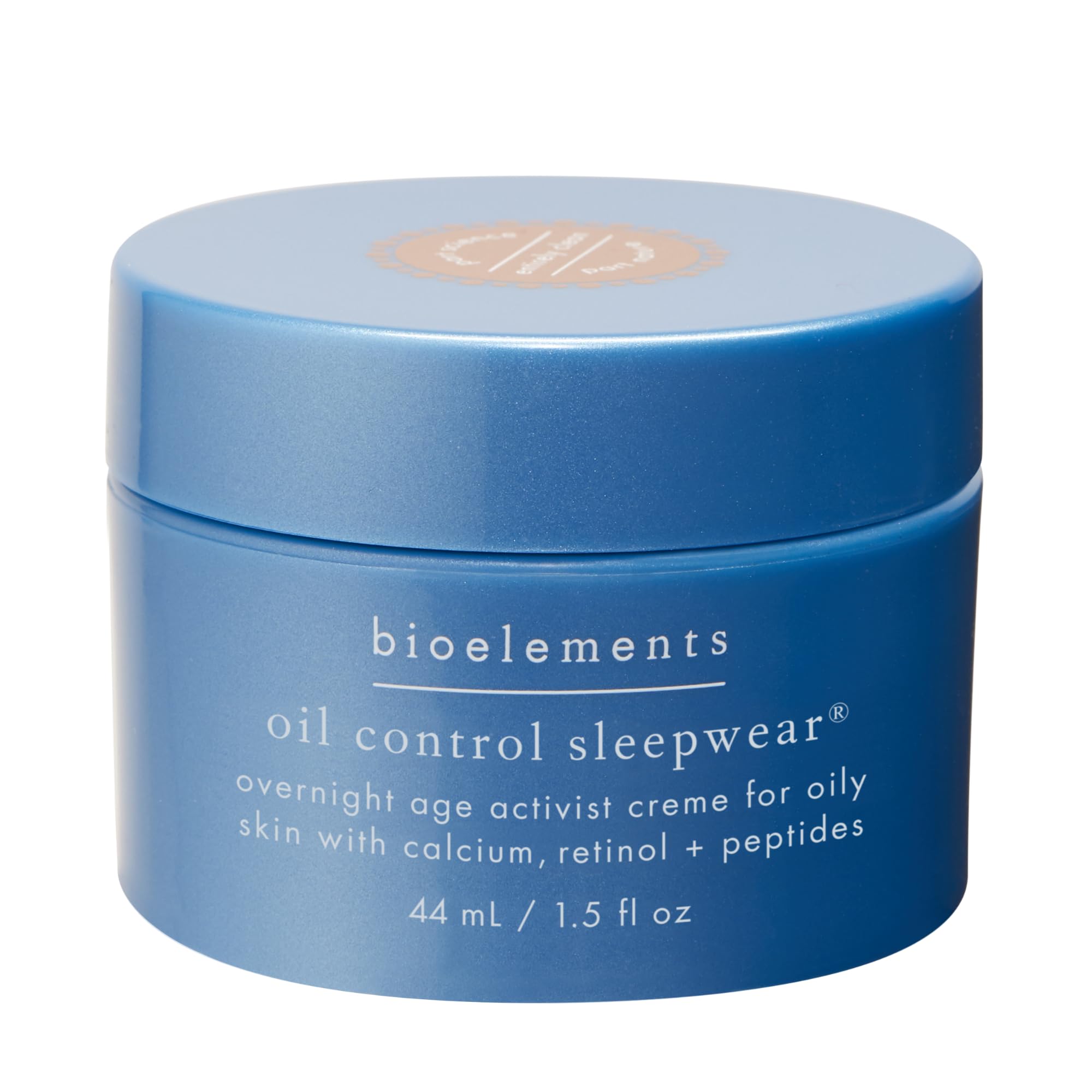Bioelements Oil Control Sleepwear - 1.5 Fl Oz - Night Cream For Combination & Oily Skin - With Calcium, Retinol & Peptides - Veg