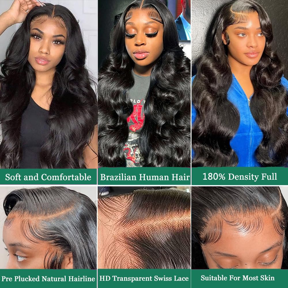 Douyin Body Wave Lace Front Wigs Human Hair Pre Plucked 180% Density 13X4 Hd Lace Front Wigs For Women Human Hair Wigs Glueless