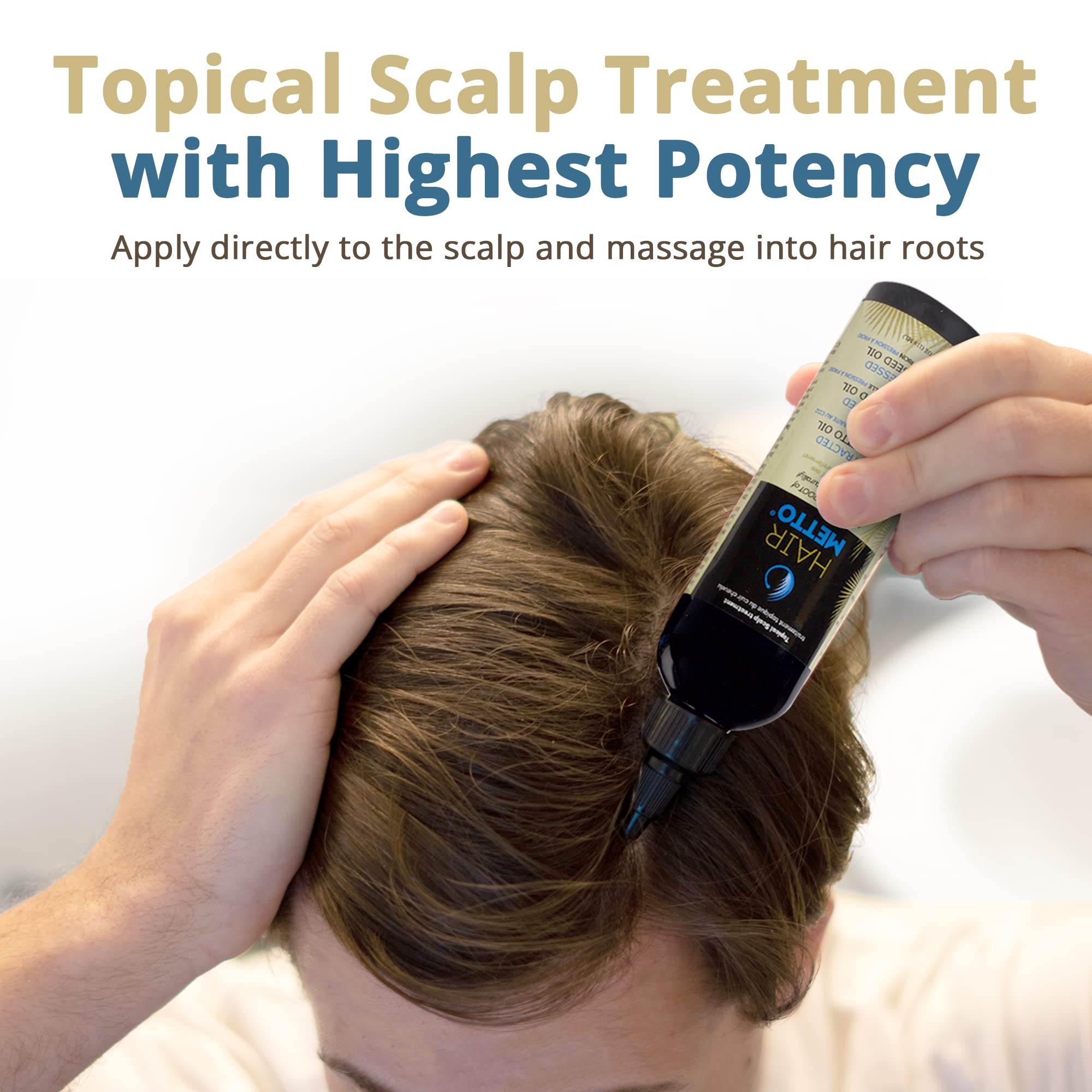 Hairmetto Topical Saw Palmetto And Pumpkin Seed Oil Extract For Hair Loss, Strengthens Hair Roots, Soothes Dry Scalp, With Rosem