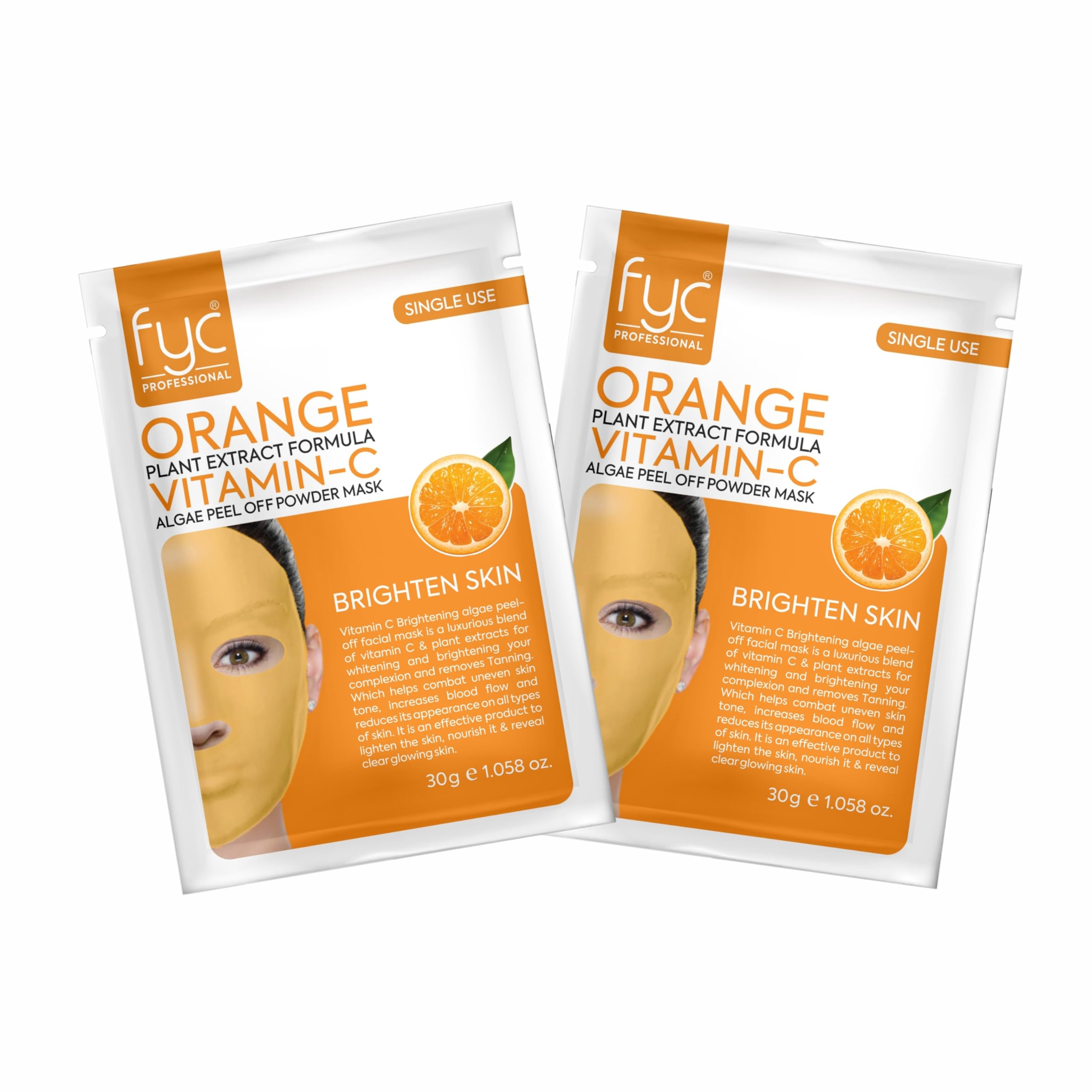 Fyc Professional Moringa Algae PeelOff Mask, Brightening & Dark Spot Reducing, Face Treatment, Powder Form, With Moringa Oil & 