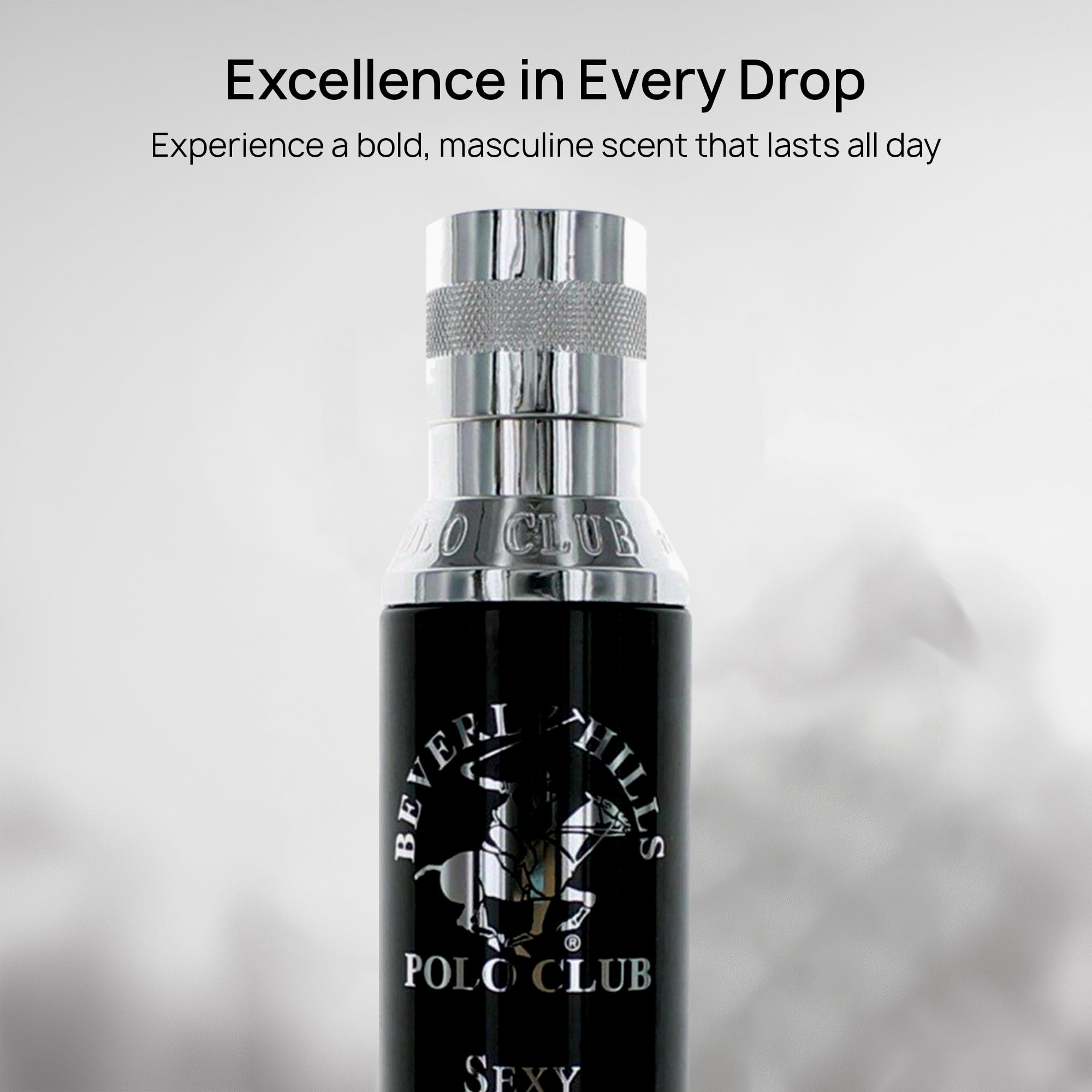 Beverly Hills Polo Club Body Spray For Men - Bhpc Sexy For Men - Oriental, Woody, Fresh & Masculine Scent - Long Lasting Cologne