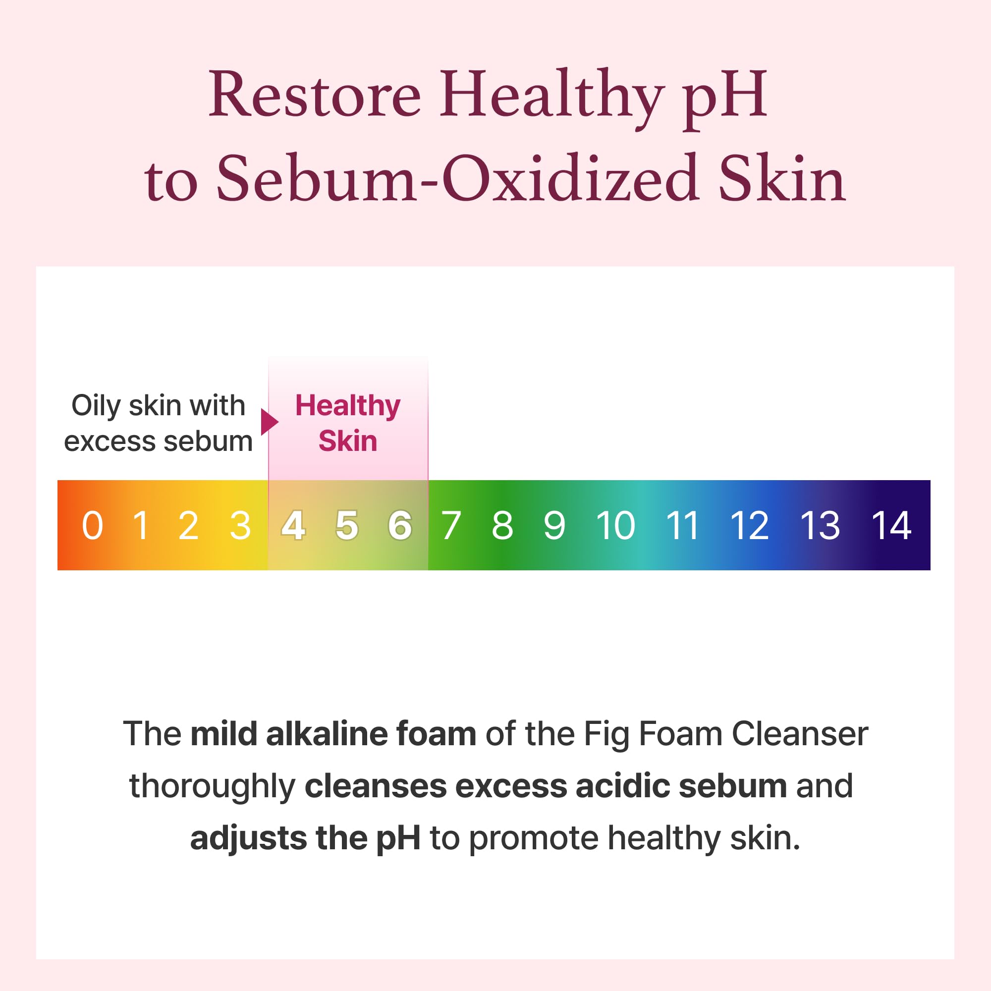 Im from Fig Foam Cleanser, Korean Daily Gentle Face Wash for Oily, Sensitive Skin, Sebum Control, Mild Alkaline, Creamy Bubble,