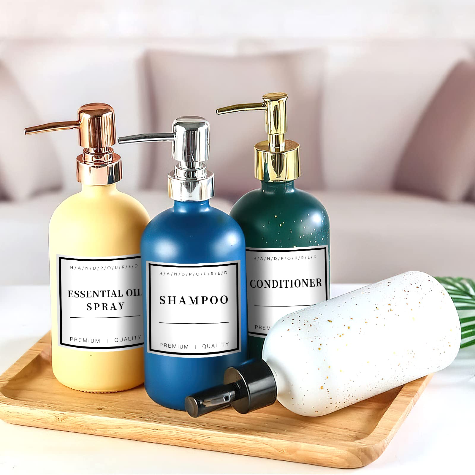 36 Pcs Waterproof Labels For Bottles, Bathroom Hand Soap Dispenser Label Stickers, Removable Cleaning Labels For Soap, Lotion, S