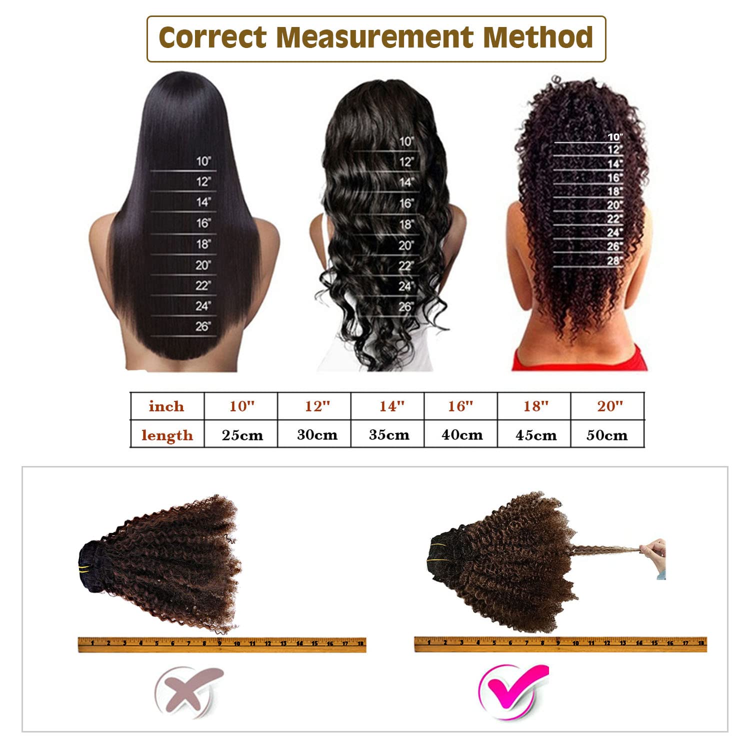 Afro Kinky Curly Afro 3C 4A Coily Clip Ins Hair Extension Fro African American Black Women, Real Remy Human Black Hair,120 Gram,
