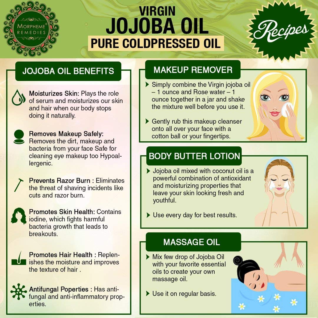 Morpheme Remedies Cold Pressed Virgin Jojoba Oil, 120ml