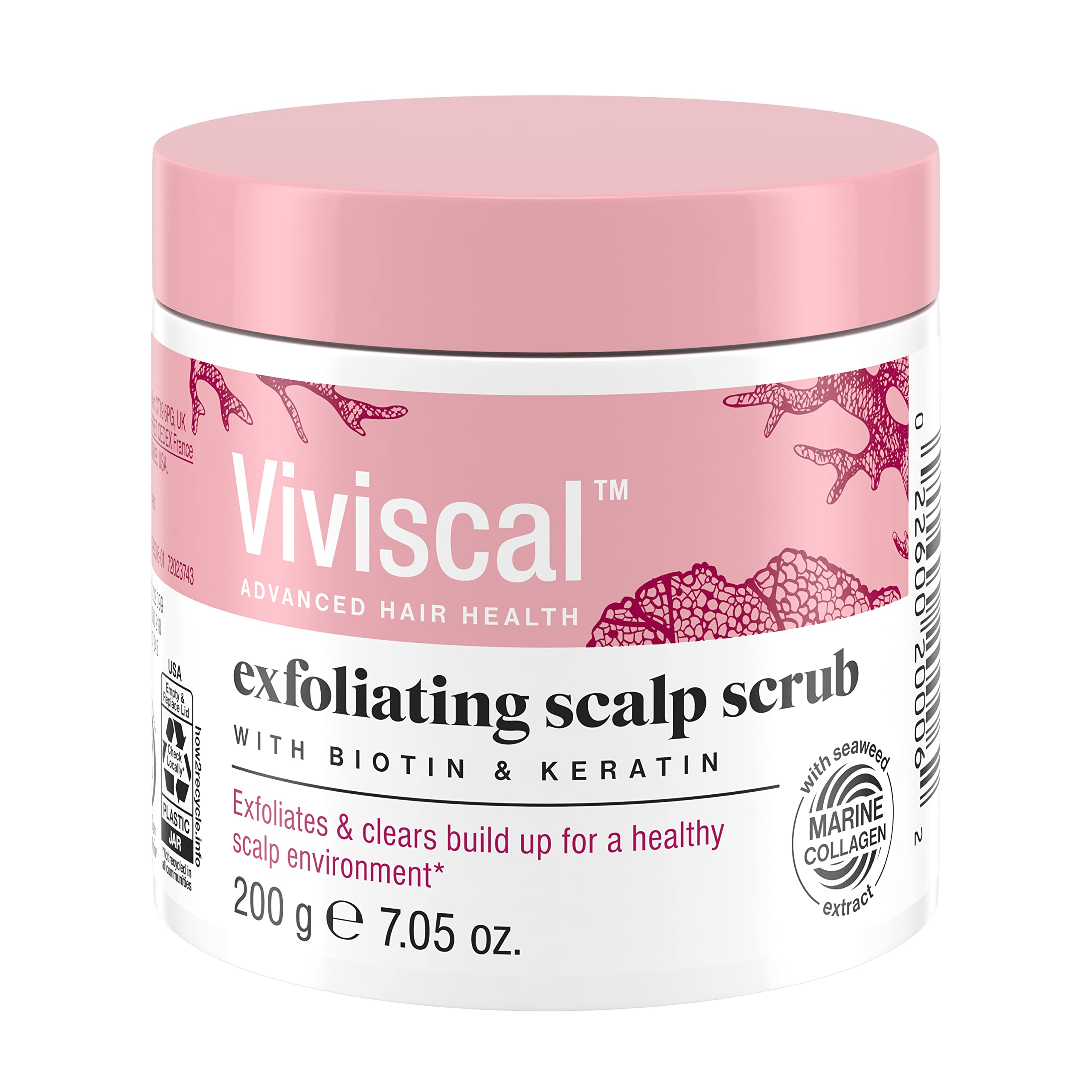 Viviscal Exfoliating Scalp Scrub, Clarifying Scrub with Biotin & Keratin, Promote Fuller & Healthier Hair Growth, Gentle Exfolia