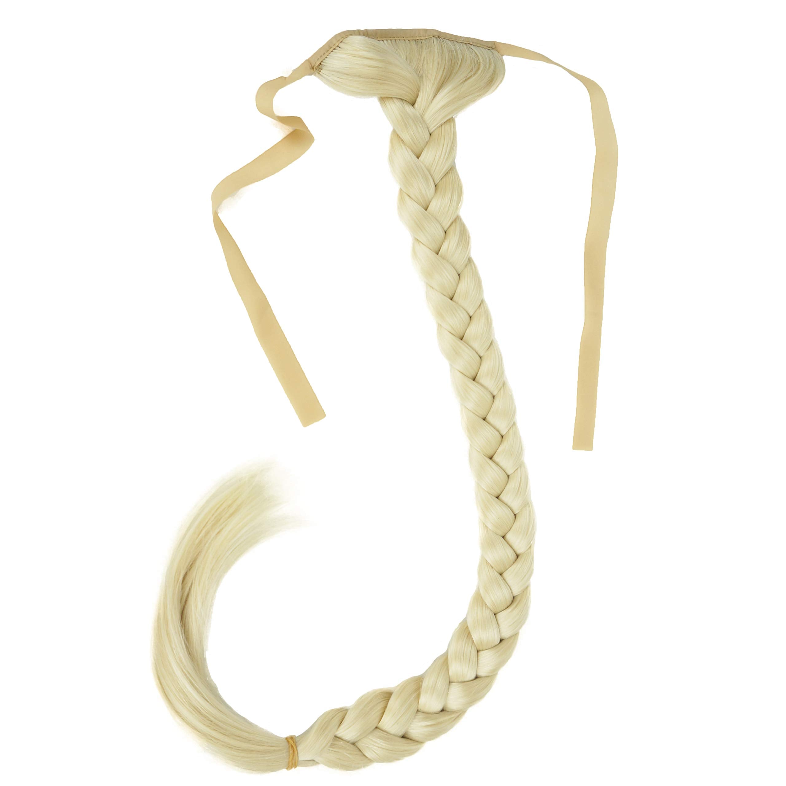 Lydell 24'' Long Fishtail Braid Wrap Around Ponytail Extension Synthetic Hairpiece #613 Blonde