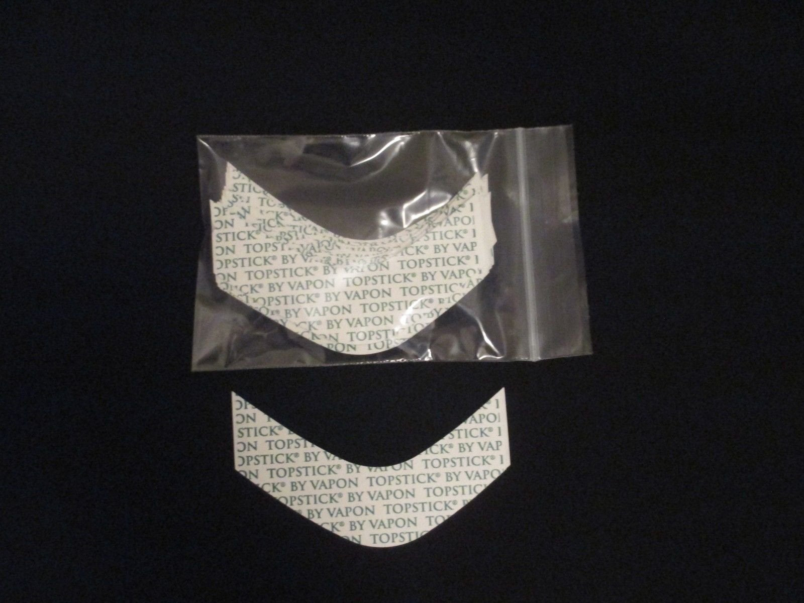 Vapon Topstick Custom Cut Front ''B Curve'' (100 Double-Sided Strips) Clear Hairpiece Tape 3'' - By Vapon