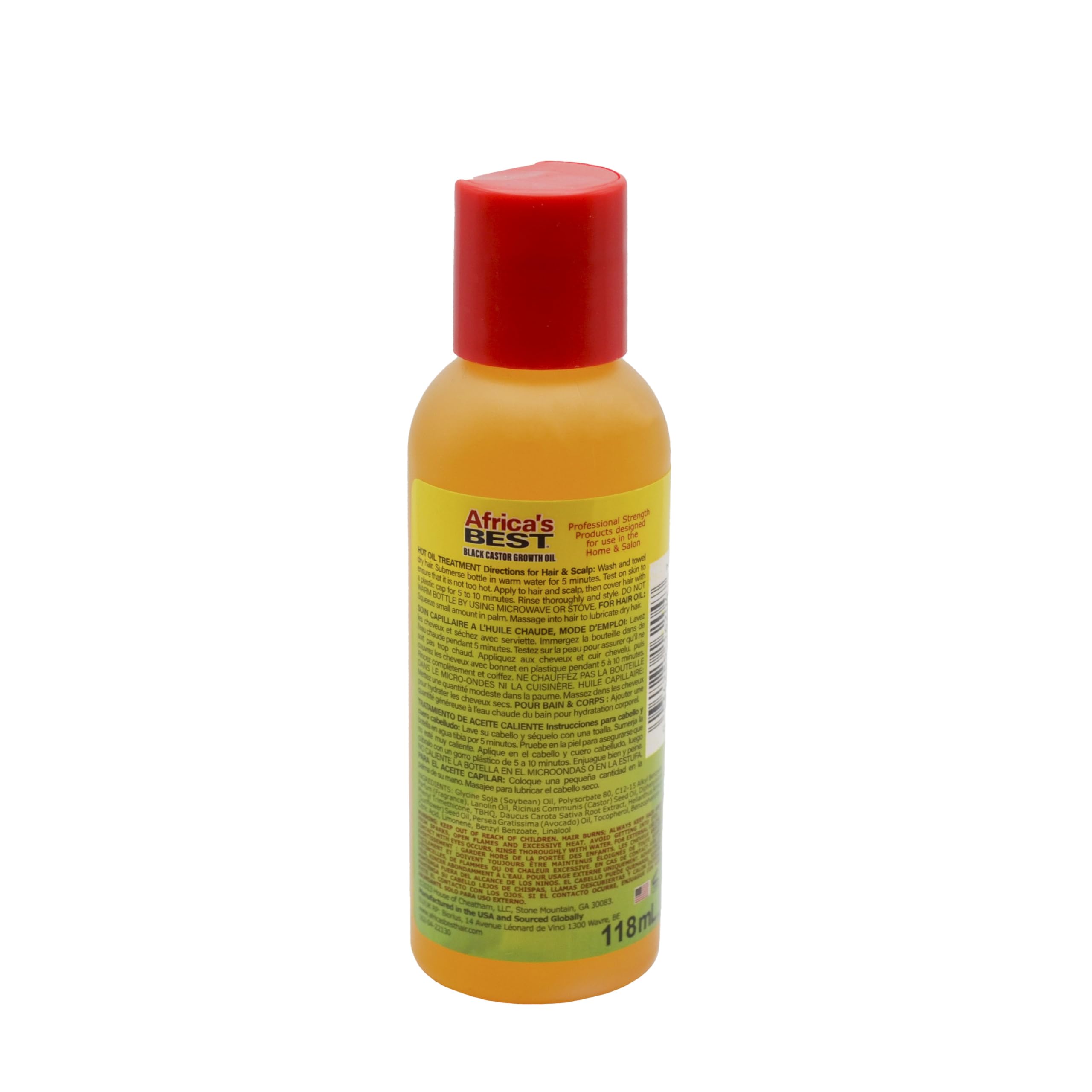 Africa's Best - Jamaican Black Castor Growth Oil, High in Vitamin E, Minerals and Proteins, Help Repair Dry Scalp, Split Ends, T