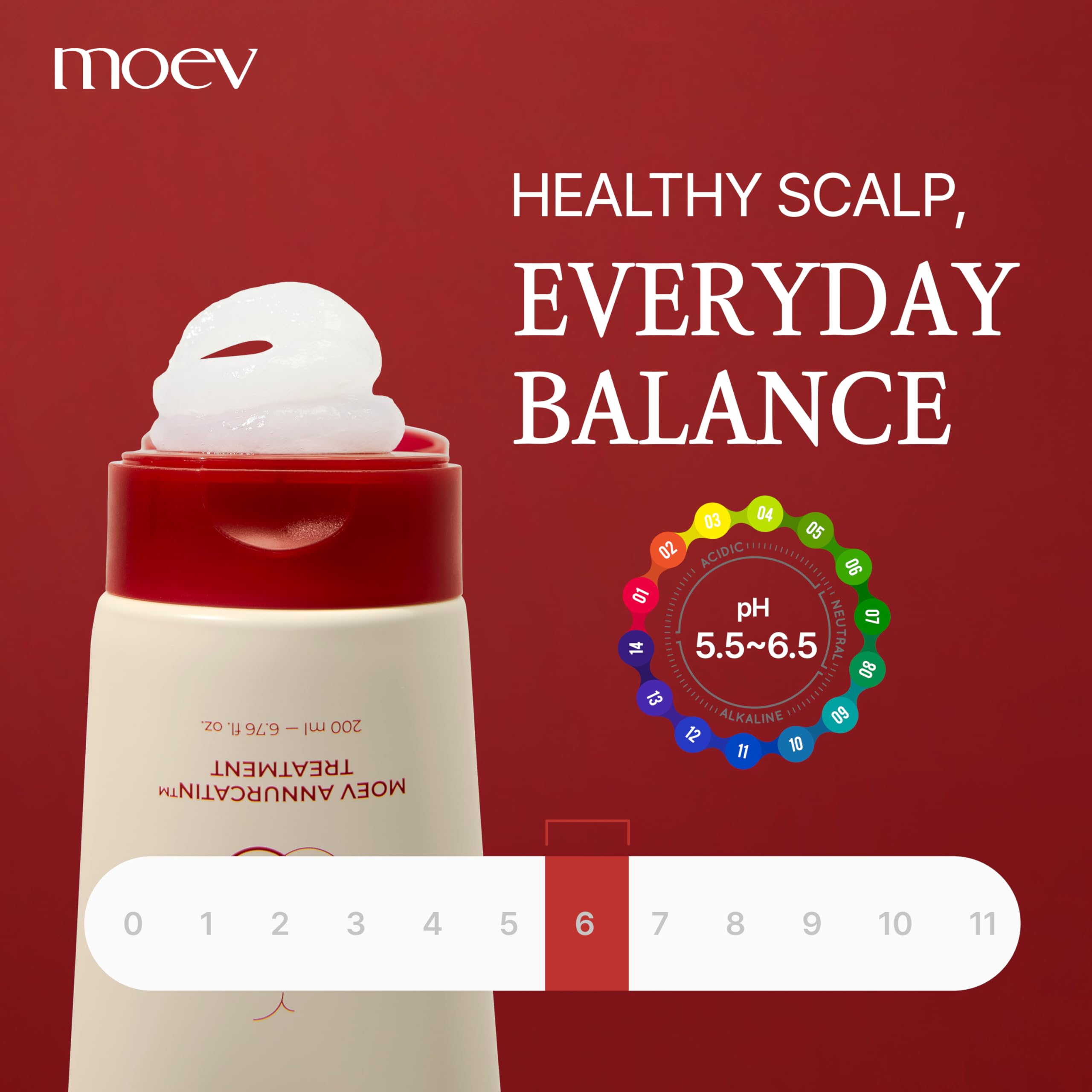 Moev Annurcatin Hair Treatment Mask, Korean Mint Wash-Off Hair Care Mask Apple Deep Damage Conditioner Sulfate-Free With Amino A