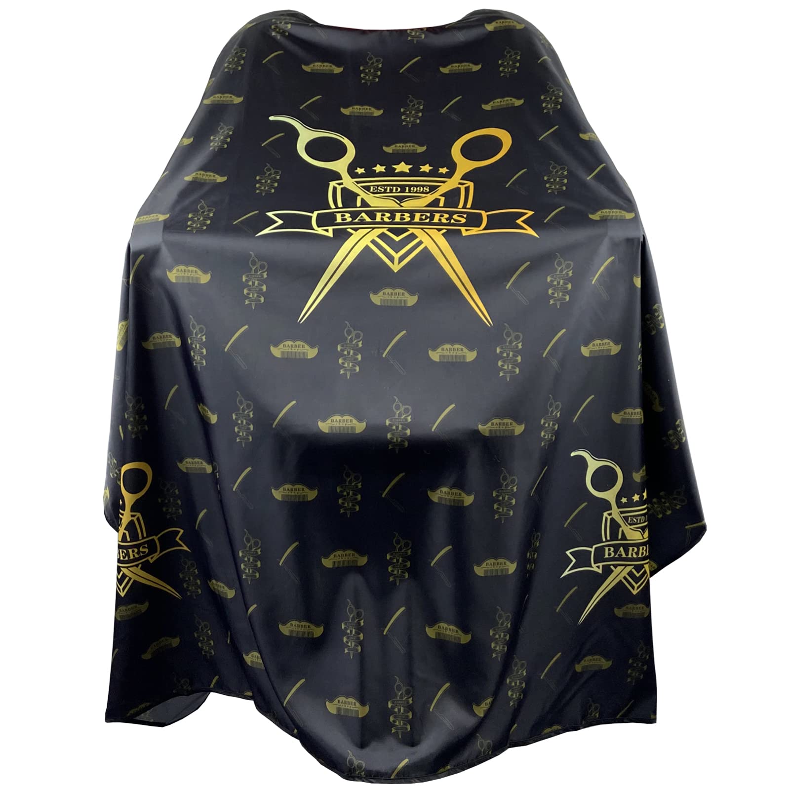 Barber Capes For Men, Hair Cutting Cape With Metal Snap Closure, Professional Salon Cape, Large Waterproof Hairdressing Cape For