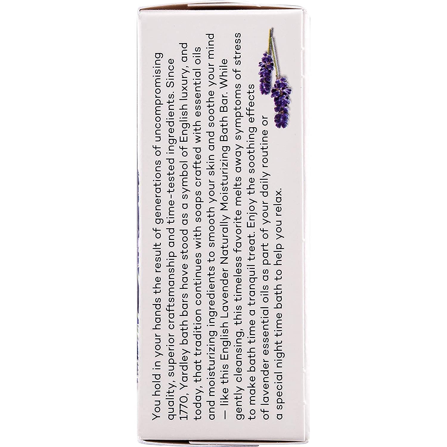 Yardley London Naturally Moisturizing Bath Bar English Lavender 4.25 OZ - Buy Packs and SAVE (Pack of 2)