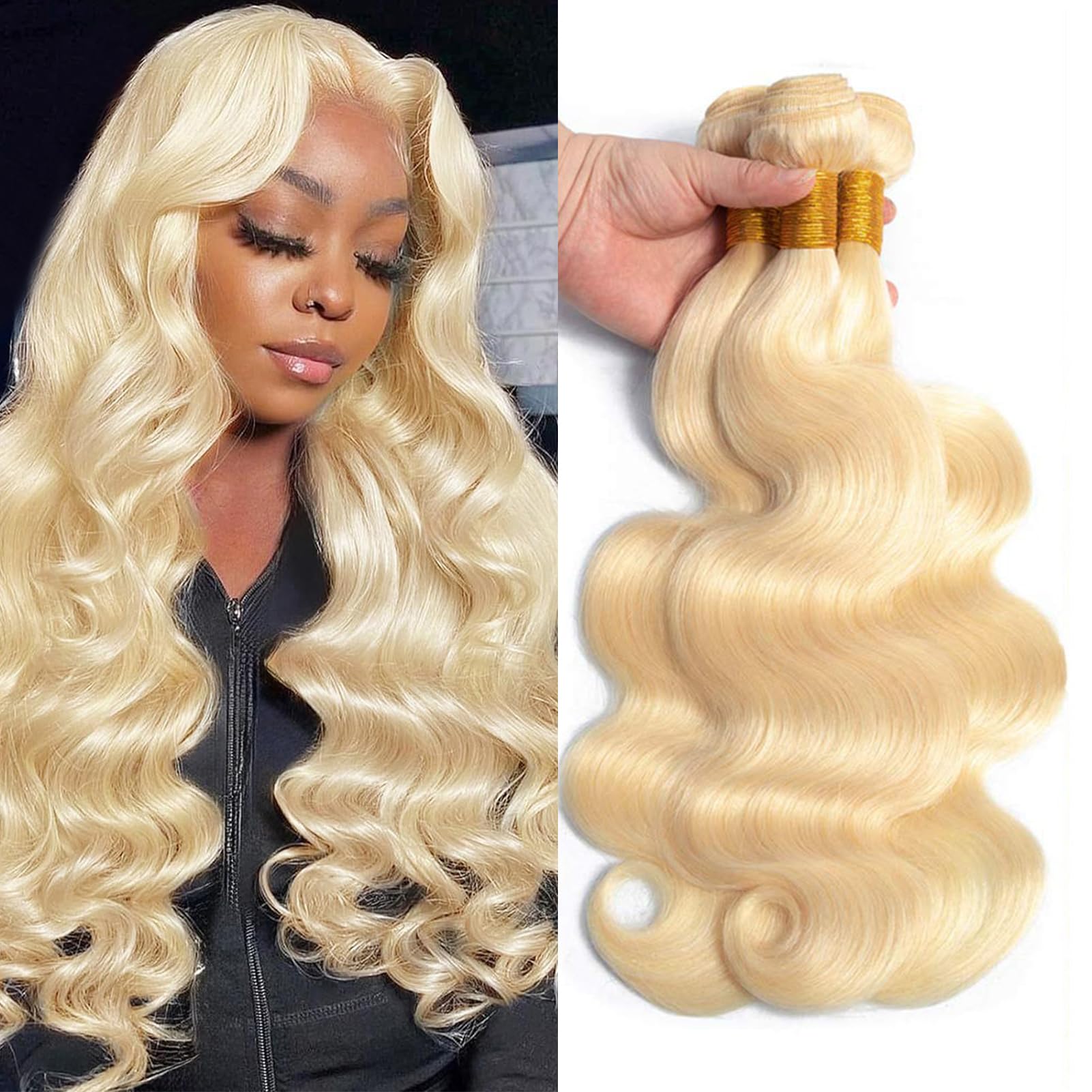 Royal Impression 613 Blonde Bundles Body Wave Human Hair 20'' 20'' 20'' 12A Grade 613 Blonde Body Wave Human Hair 3 Bundles 100%