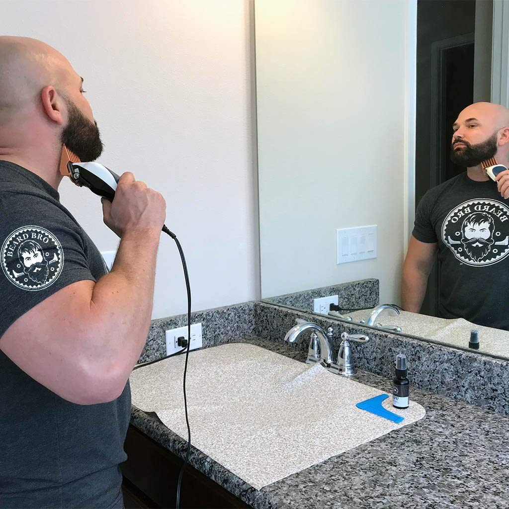 Groom Mat Hair Trim Kit Reusable and Washable for Hair Dying, Cutting, and Beard & Mustache Trimming/Non Stick Surface, Easy to