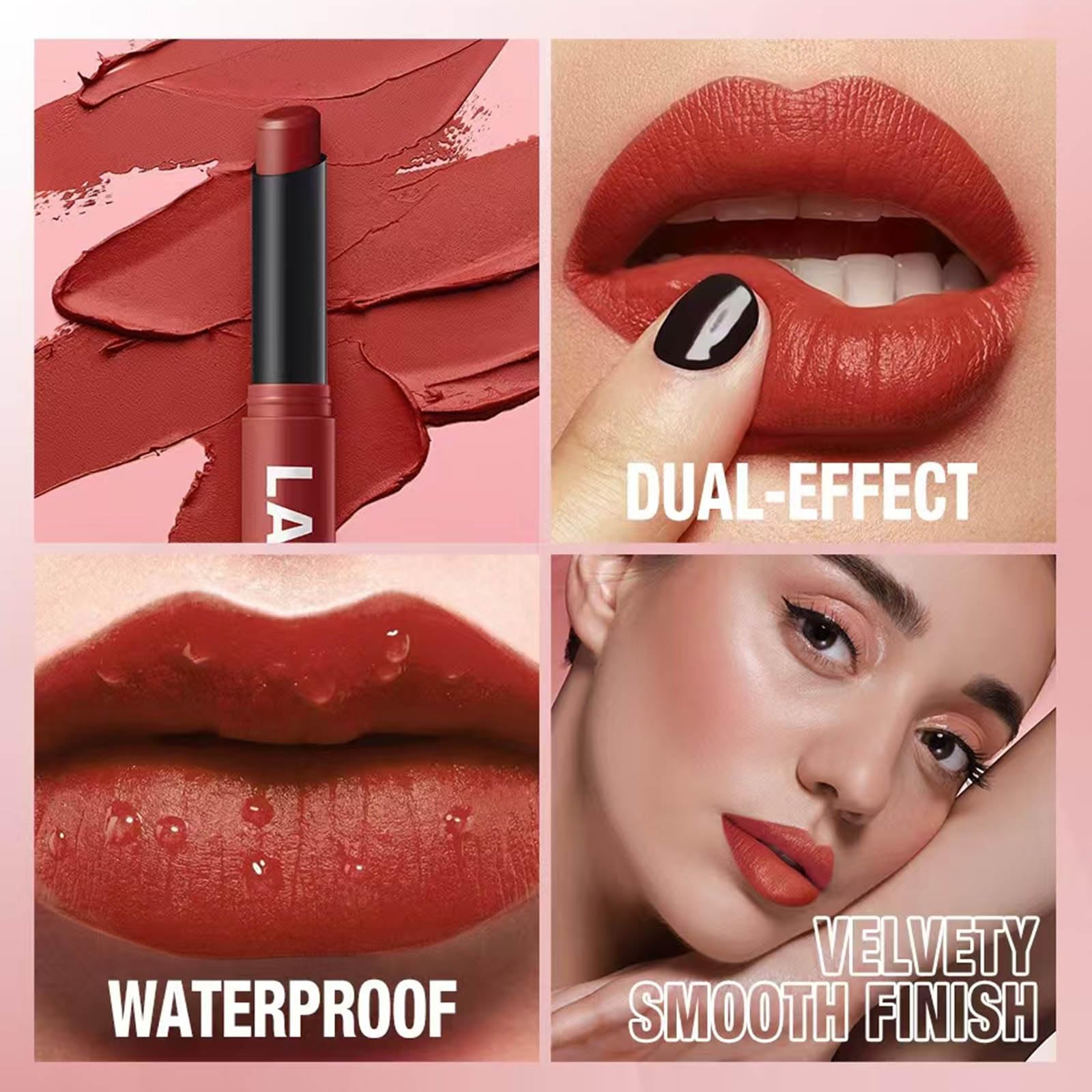 Hyesamyo Red Lipstick For Women Matte Highly Pigmented Moisturizing Lip stick Hypoallergenic Waterproof Long Lasting Lipsticks Q