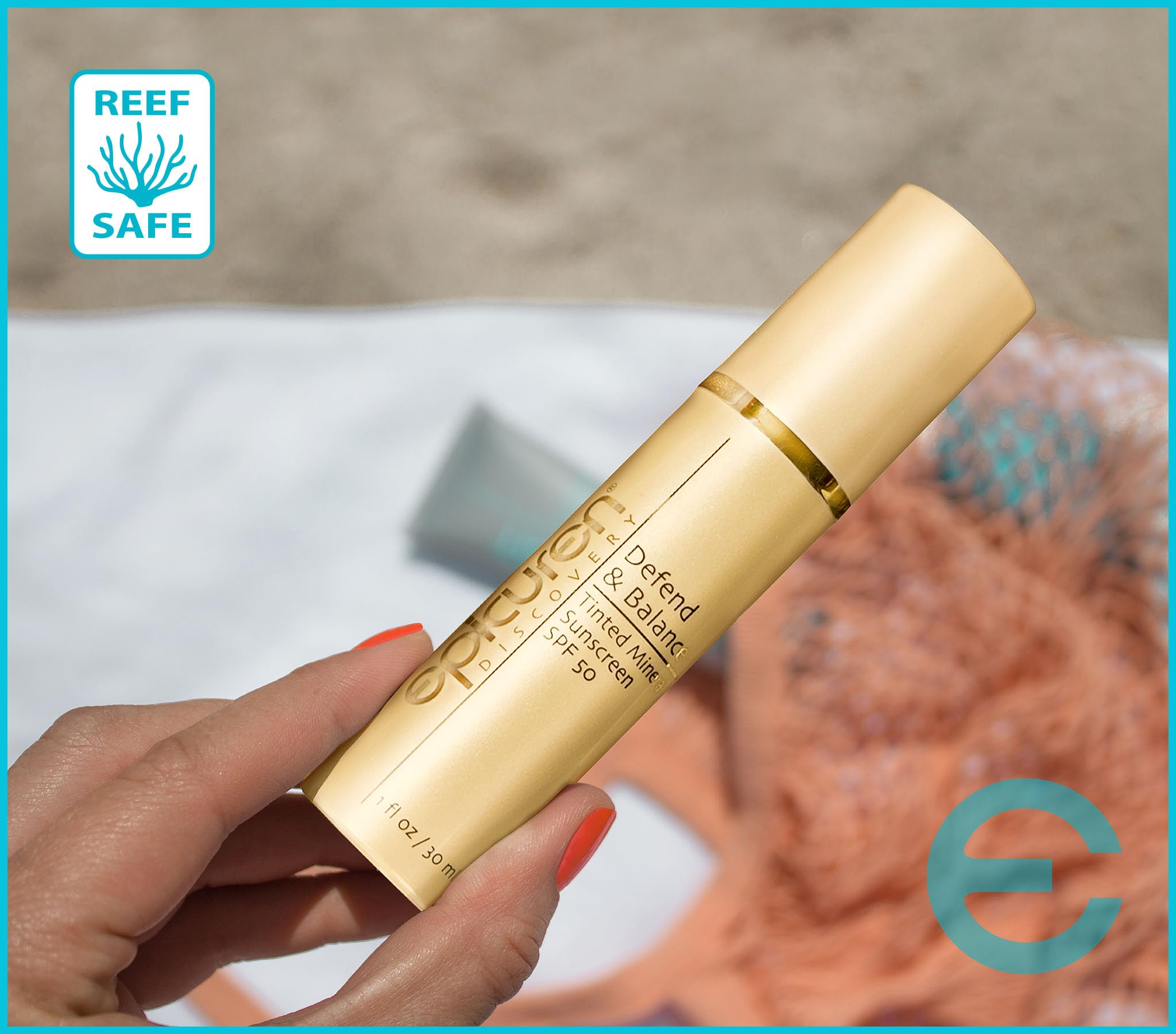 Epicuren Discovery Defend & Balance Tinted Mineral Sunscreen Spf 50 1 Oz., 1 Fl. Oz.