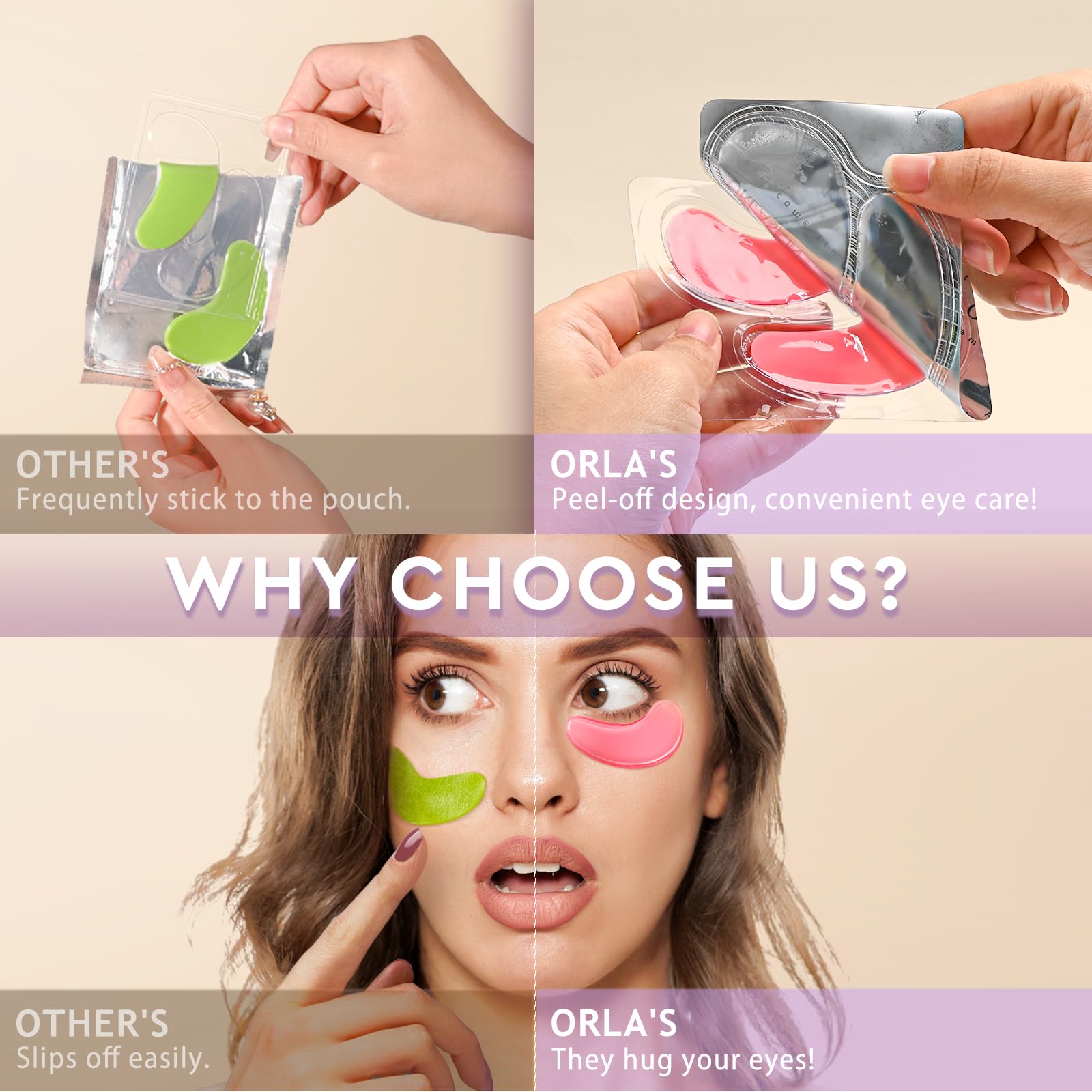 Orlaskin Under Eye Patches,30 Pairs Eye Mask Skin Care For Dark Circles, Puffy Eyes, Under Eye Bags,Wrinkles,Eye Treatment Skin