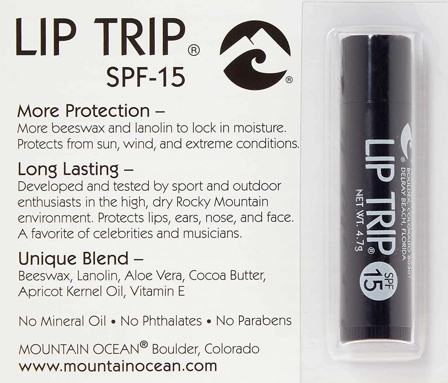 Lip Trip Spf 15, Vanilla, 0.25 Oz, Pack Of 12