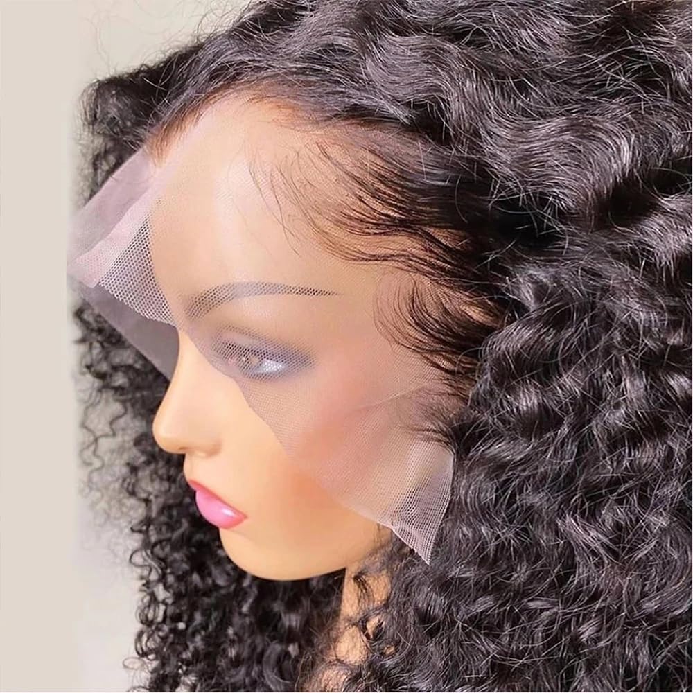 13X4 Bob Wig Human Hair Short Deep Wave Lace Front Wigs Human Hair 180% Density Deep Curly Hd Lace Frontal Human Hair Wig For Wo