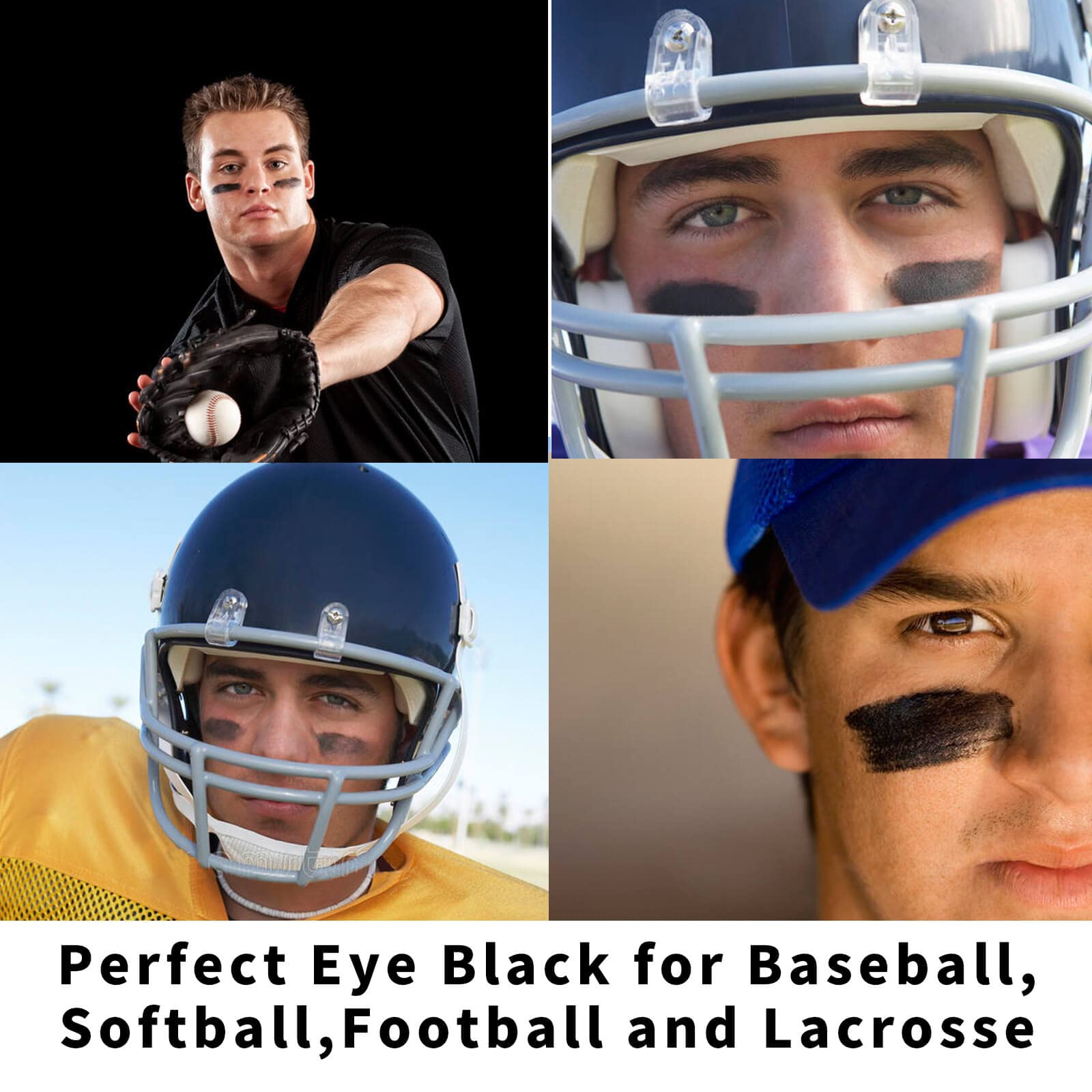 Meicoly Clown Black Face Body Paint Stick,Safe Eye Black Stick Sporting Face Paint For Adults And Kids ,Professional Black Face