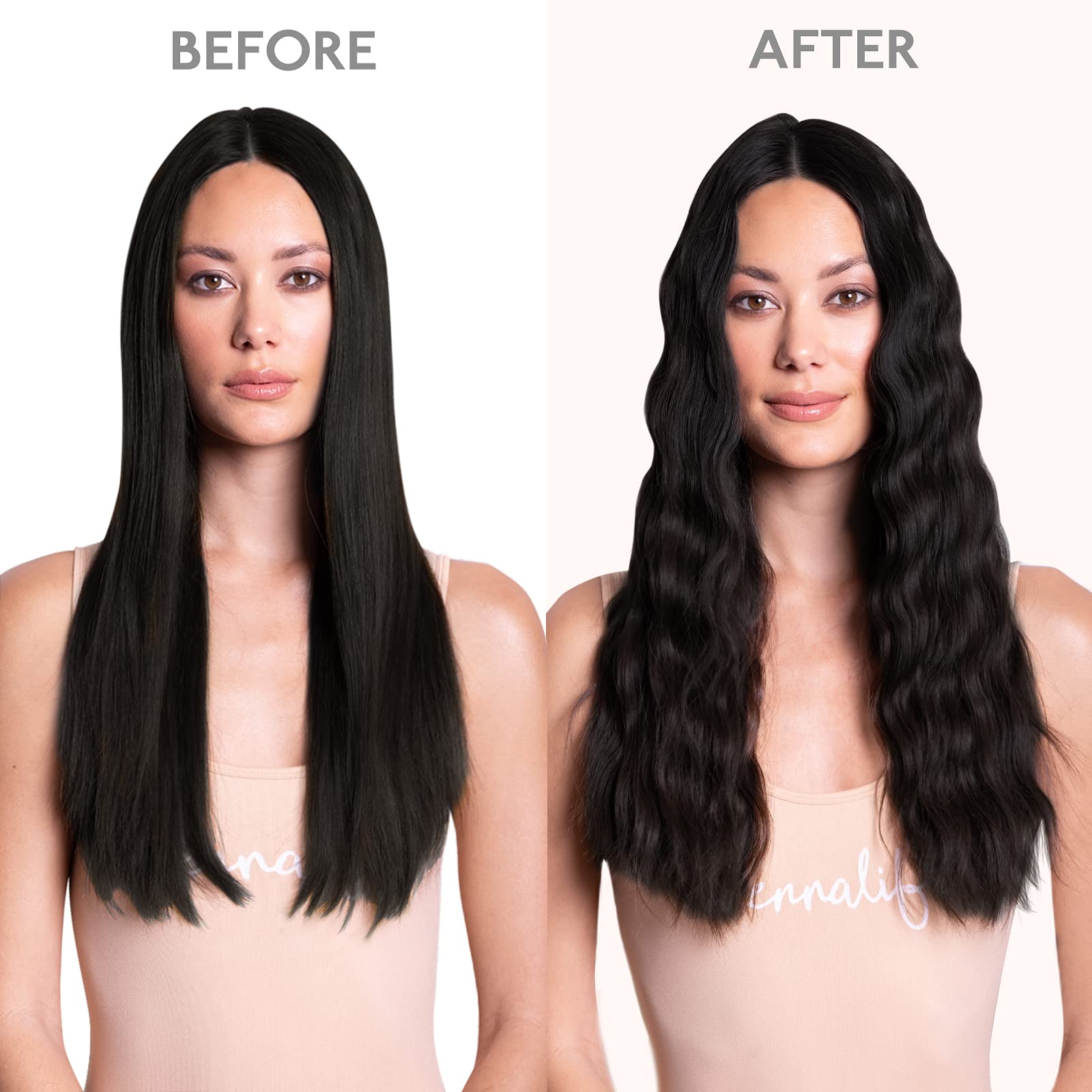 Wennalife Clip In Human Hair Extensions, 16 Inch 120G 7Pcs Natural Black Hair Extensions Clip In Human Hair Remy Clip In Hair Ex