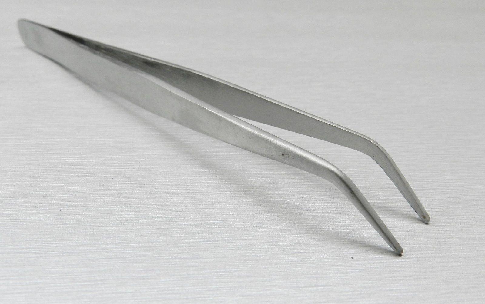 Tweezers Bent Tip Tweezer 45 Degree Bent Smooth Tips Jewelry Bead Hobby & Crafts 7 by JTS