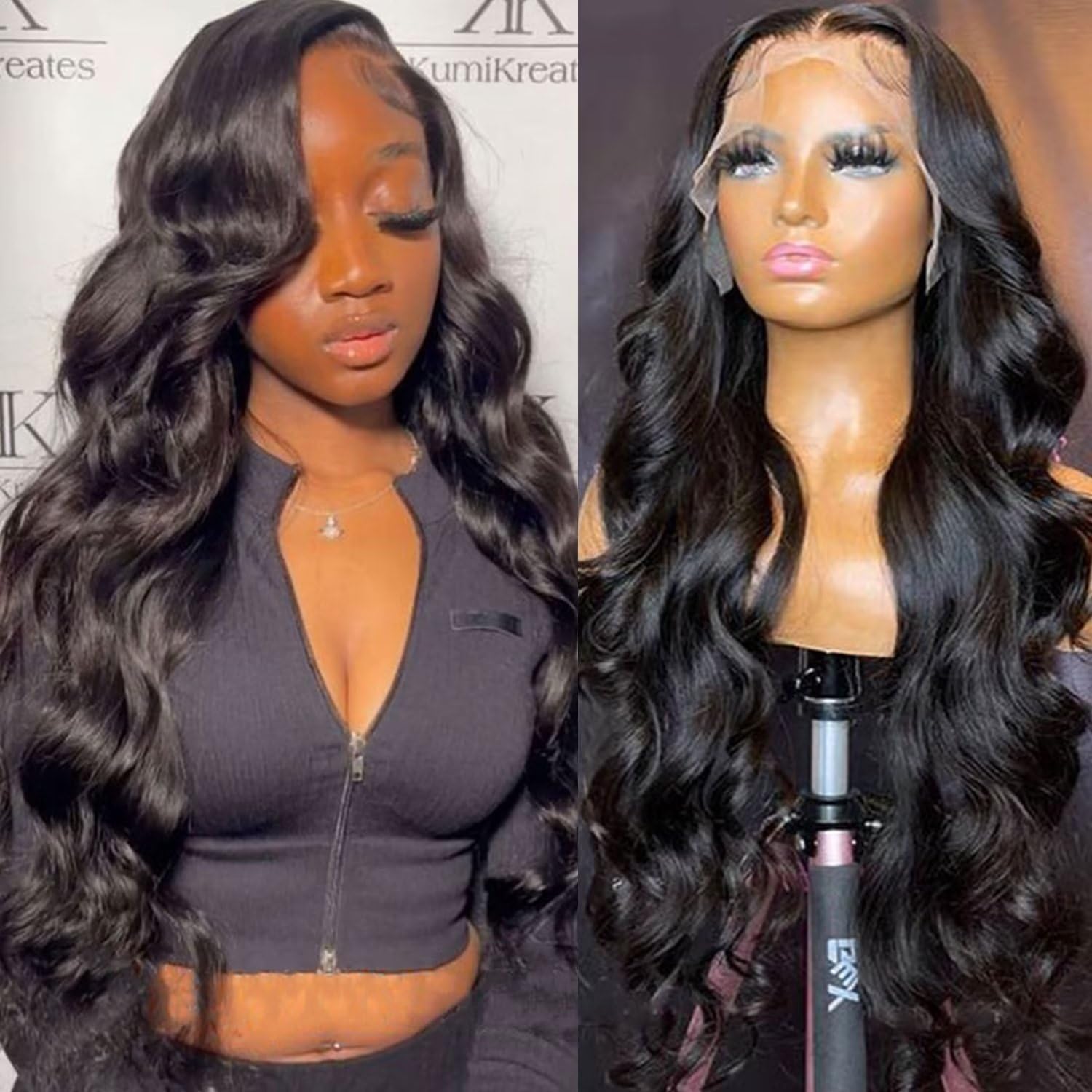 Lemoda Body Wave 13x6 Full Lace Frontal Virgin Human Hair Wigs Body Wave Top 12A 13x6 HD Transparent Lace Front Wig Pre-Bleached