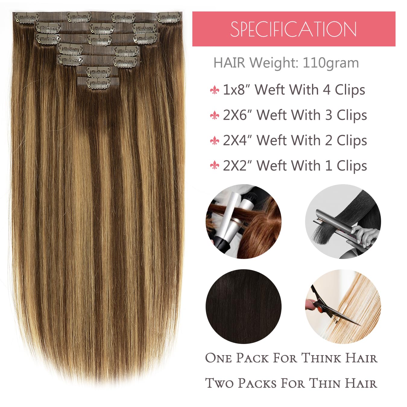 Seamless Clip In Remy Hair Extensions Human Hair Invisible Pu Skin Weft Ombre Chocolate Brown To Caramel Blonde With Brown Roots