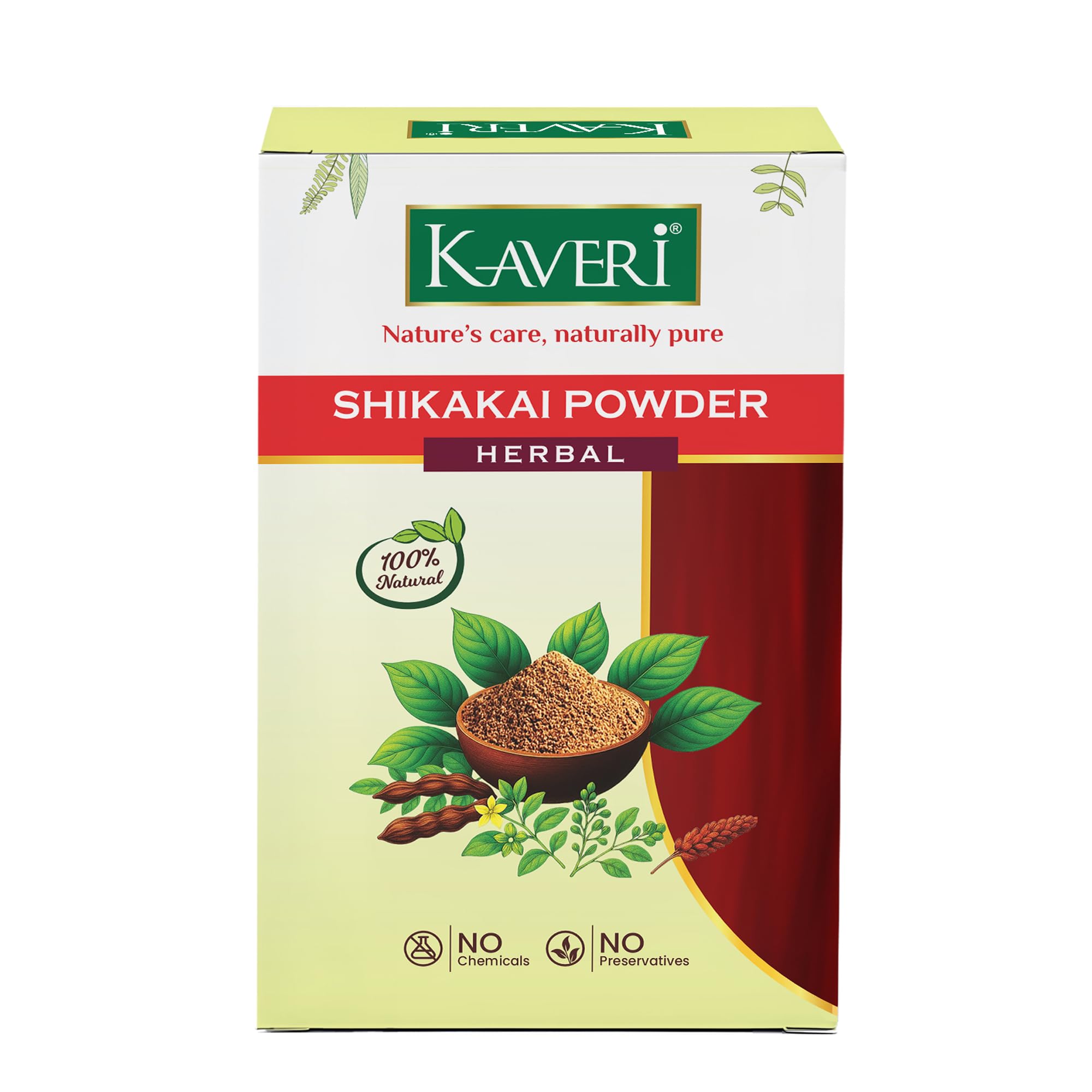 Kaveri Shikakai Powder For Hair 200G | Pure Shikakai Hair Wash Powder | Natural Herbal Hair Cleanser | Ayurvedic Scalp Care & Di