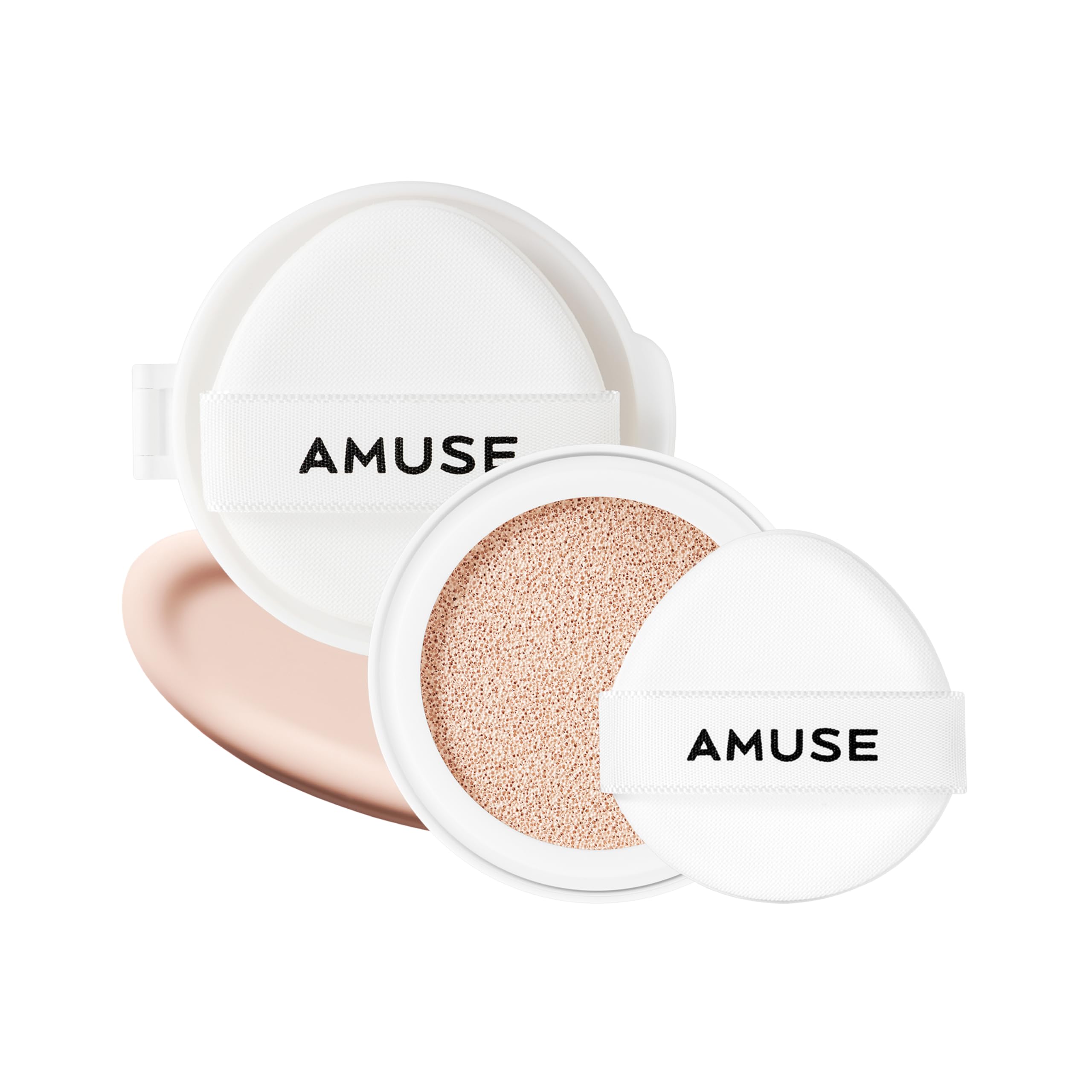 AMUSE SEOUL Ceramic Skin Perfector Cushion Foundation Refill (01 PORCELAIN REFILL)  Flawless Coverage, Semi Matte Glow, Long La