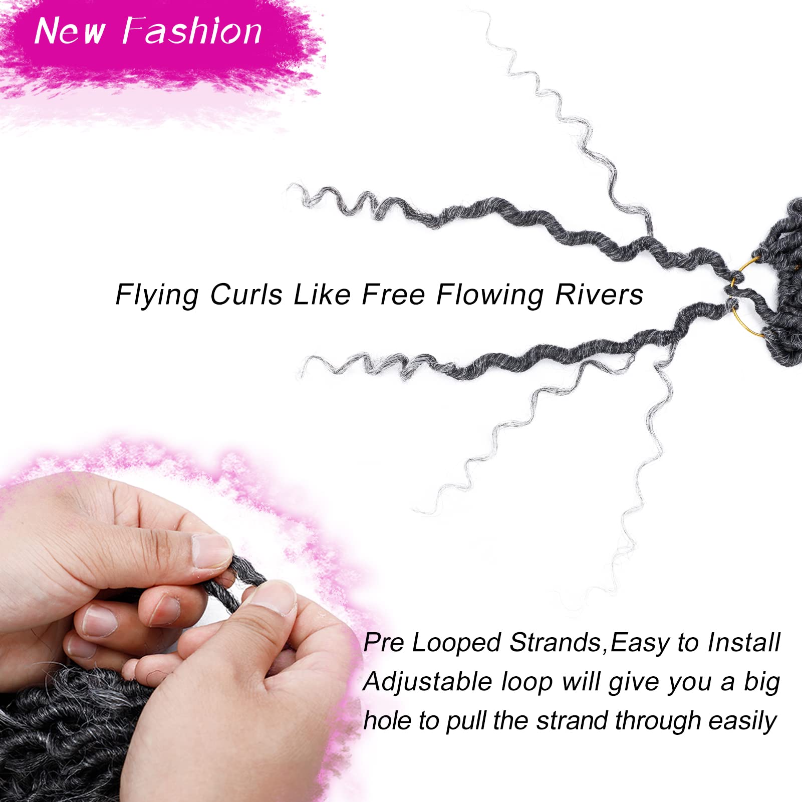 Goddess Locs Crochet Hair 10 Inch, 7 Packs Faux Locs Crochet Hair For Black Women, Boho Locs Crochet Braids Pre Looped River Loc