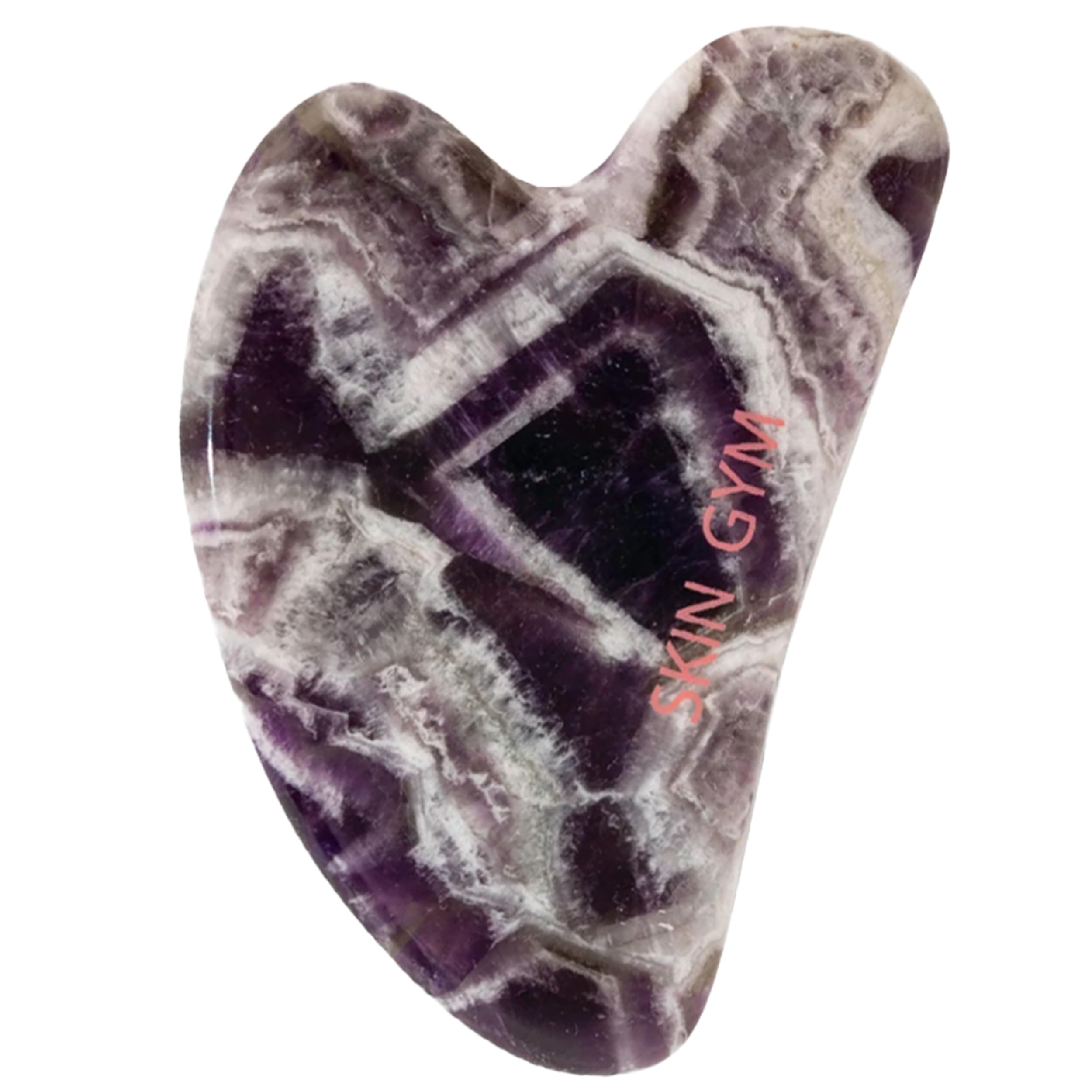 SKIN GYM Sculpty Heart Amethyst Gua Sha Face Sculpting Tool & Face Massage Tool, Anti-Aging Guasha Tool for Face Under Eye Bags,