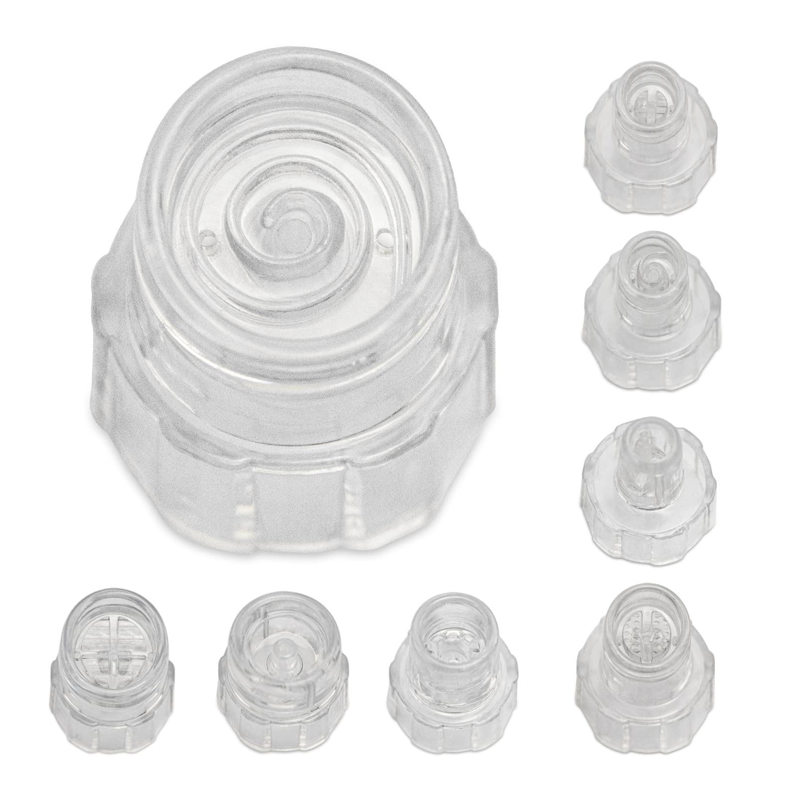 Elitzia Plastic Hydro Dermabrasion Microderma Heads Hydra Facial Aqua Peel Tips Water Peeling Caps Facial Care Skin Cleaning Too