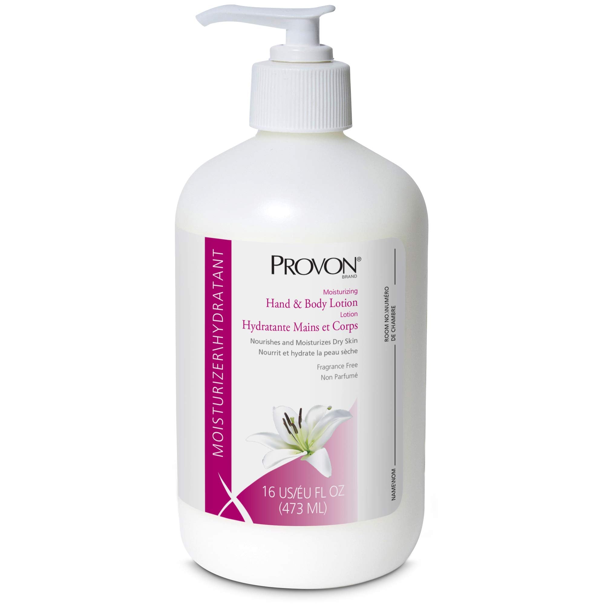 GOJO PROVON Moisturizing Hand and Body Lotion, 16 fl oz Lotion Pump Bottle (Pack of 12) - 4235-12
