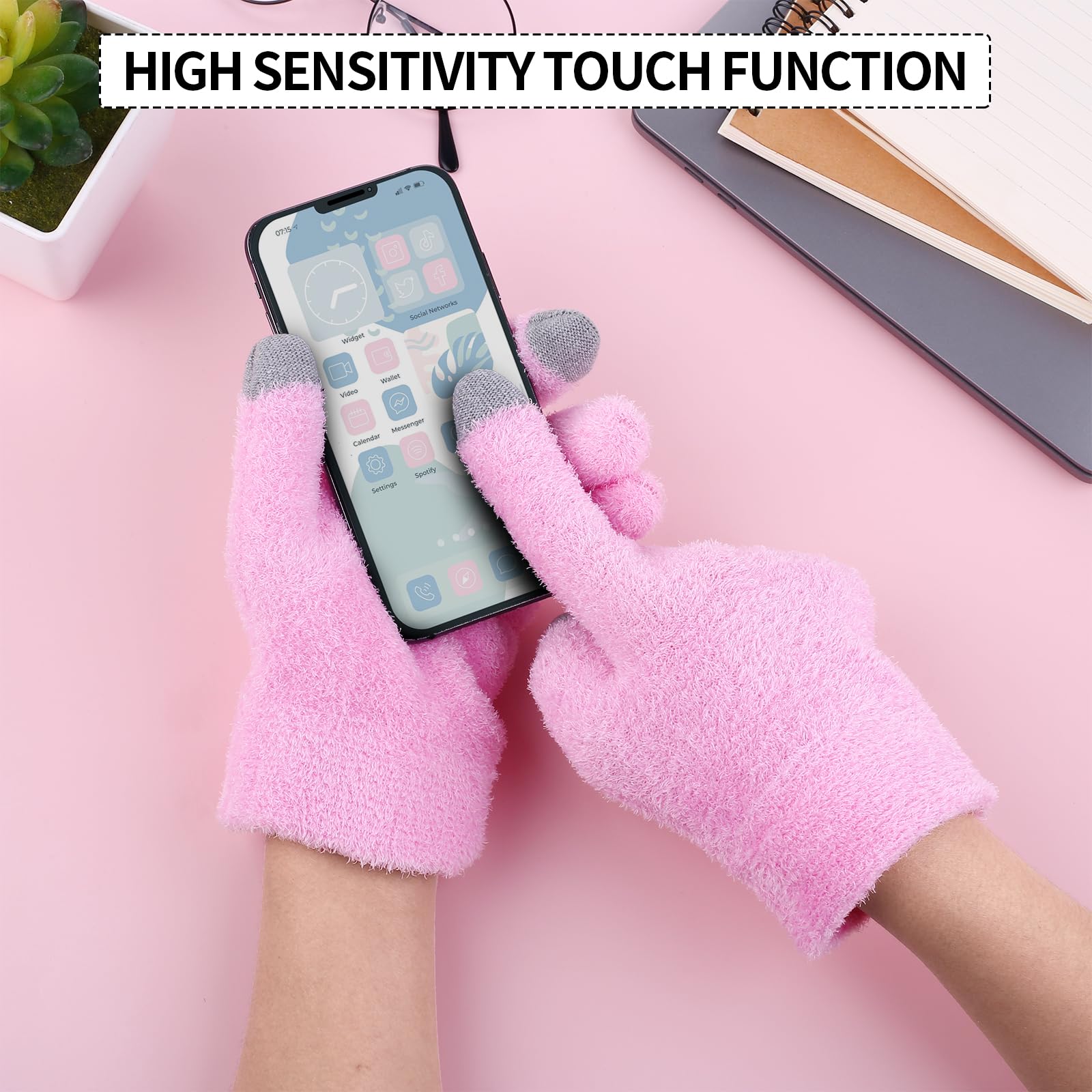 Moisturizing Gloves For Dry Hands Cotton Gloves For Eczema With Good Lining Touchscreen Fingertips Overnight Spa Gloves For Wome