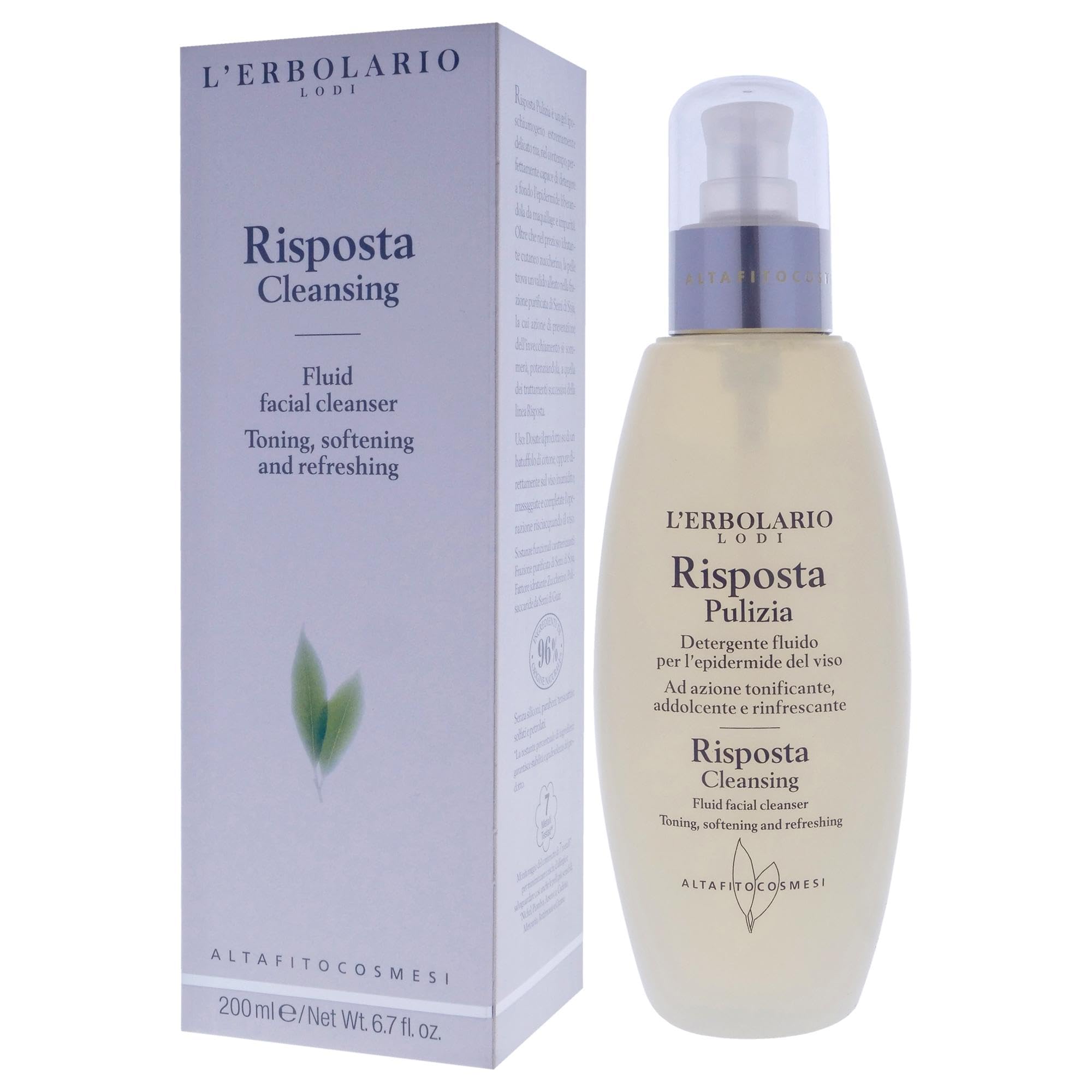 Risposta (Response) Pulizia (Cleaning) Liquid Face Cleanser By Lerbolario Lodi