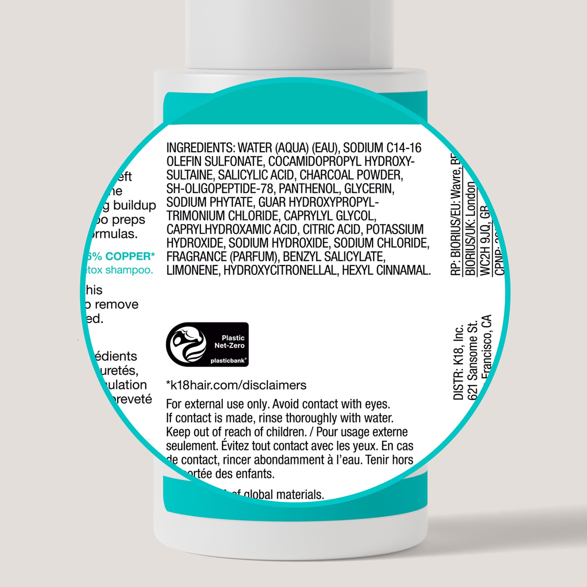 K18 Peptide Prepa Color-Safe Detox Clarifying Shampoo - Non-Stripping, Ph-Optimized Cleanse Removes Product Buildup, Dirt, Oils,