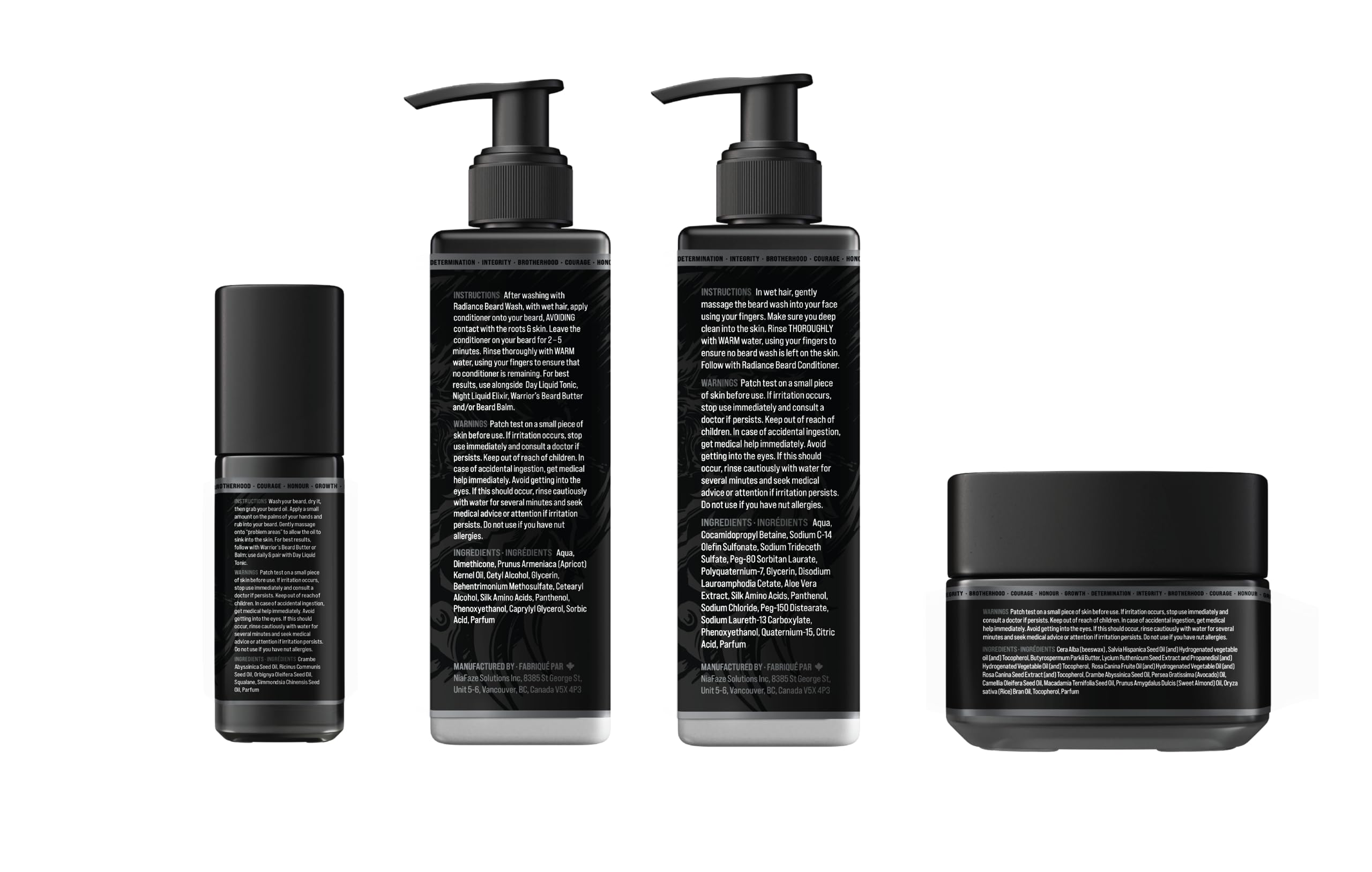 The Aesir'S Triumph Beard Grooming Kit - Beard Growth Essentials With Balm, Oil, Wash & Conditioner For Men - Platinum Collectio