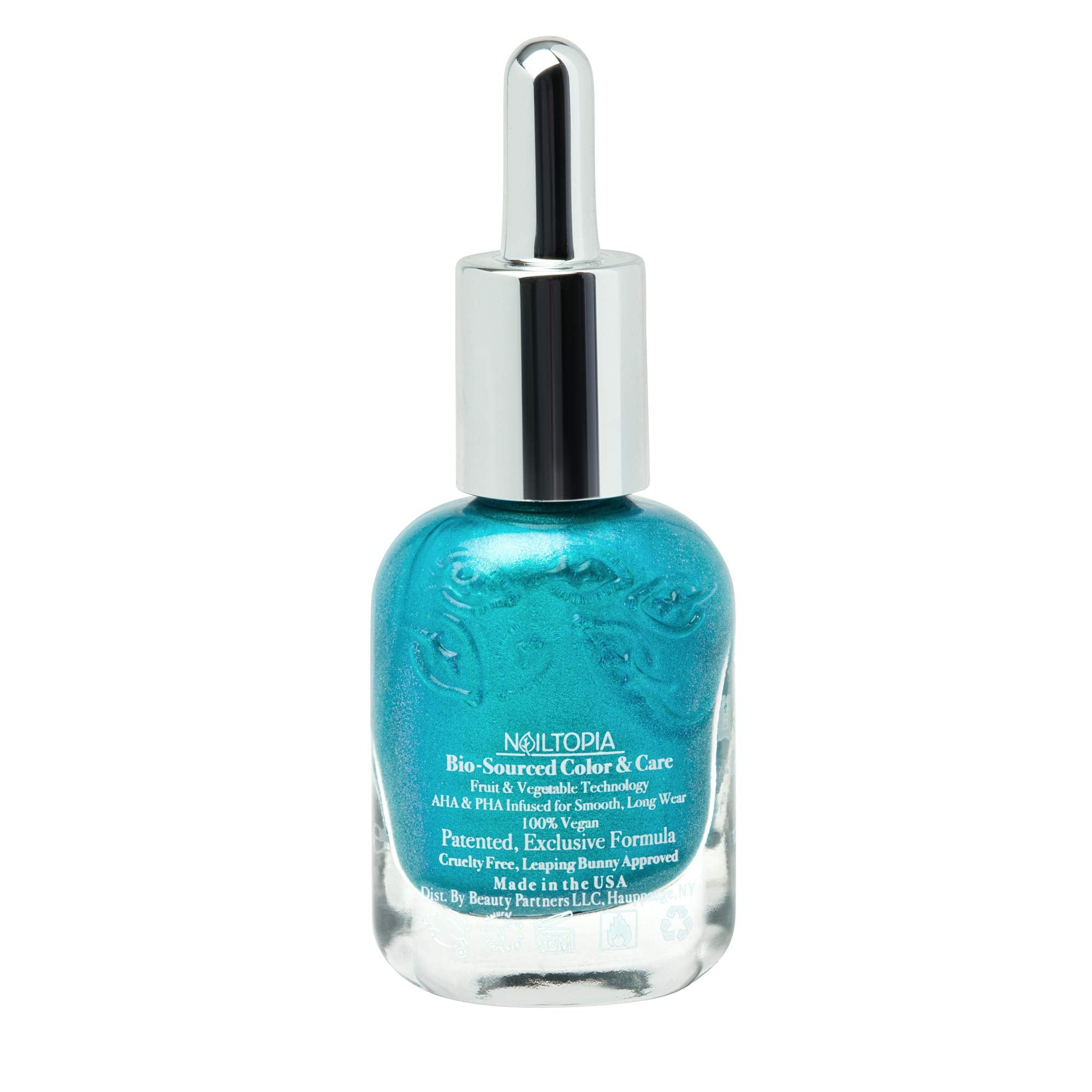 Nailtopia - Plant-Based Chip Free Nail Lacquer - Non Toxic, Bio-Sourced, Long-Lasting, Strengthening Polish - Nails On Fleek (Bl