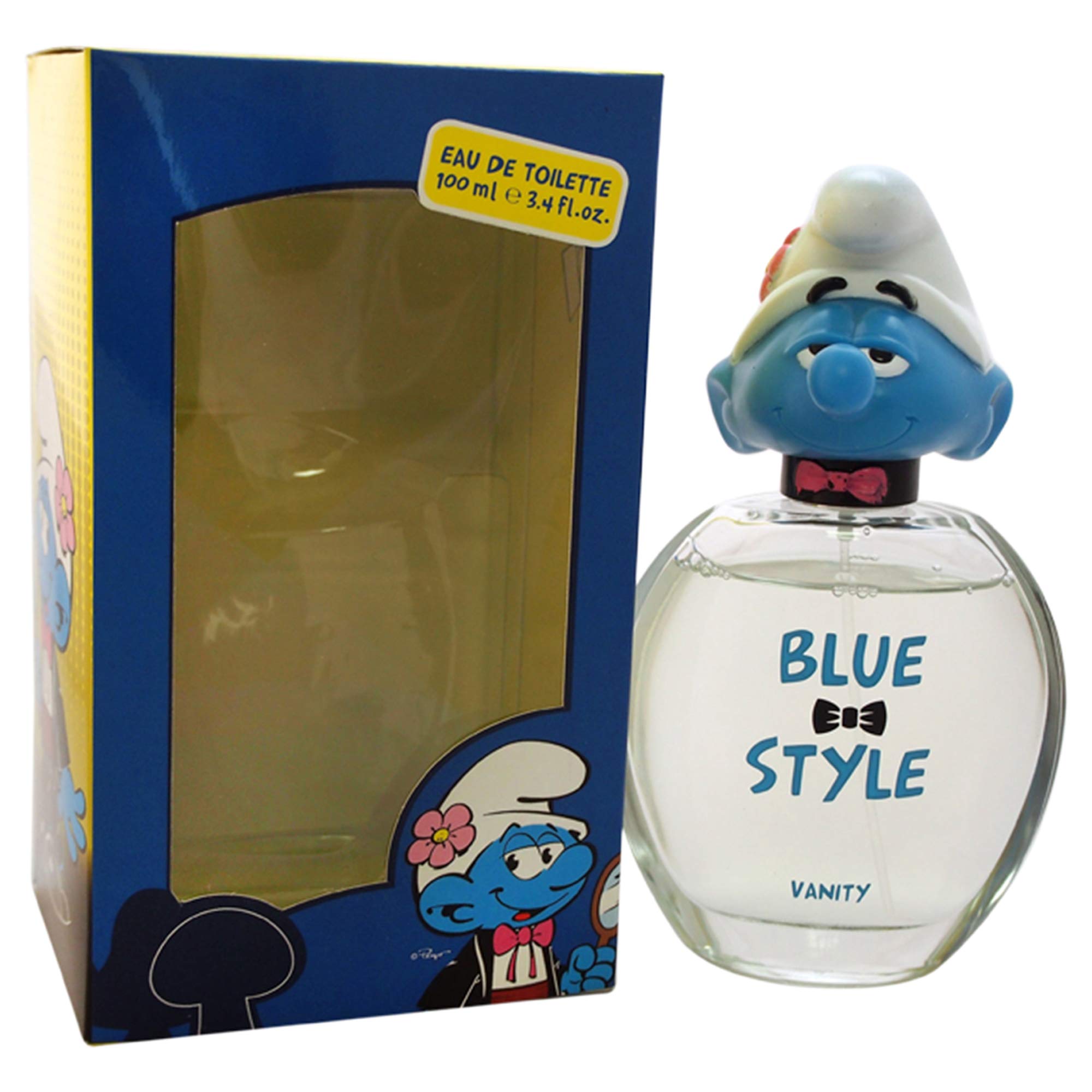 The Smurfs First American Brands - Blue Style Vanity for Kids - 3.4 oz EDT Spray