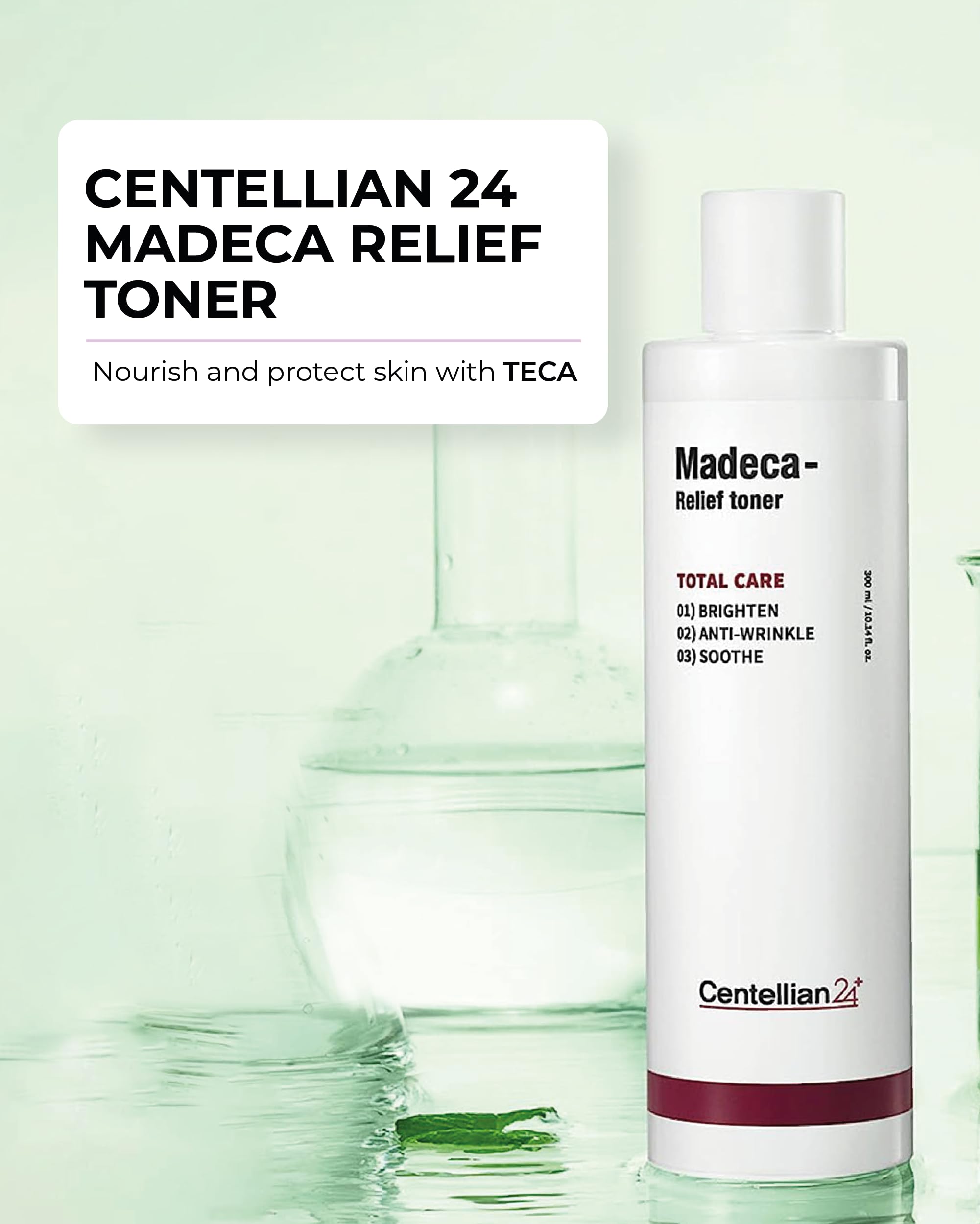 Centellian 24 Relief Toner - Korean Skin Care Wrinkle Facial Toner For Soothing With Teca, Centella Asiatica, Allantoin, Feverfe