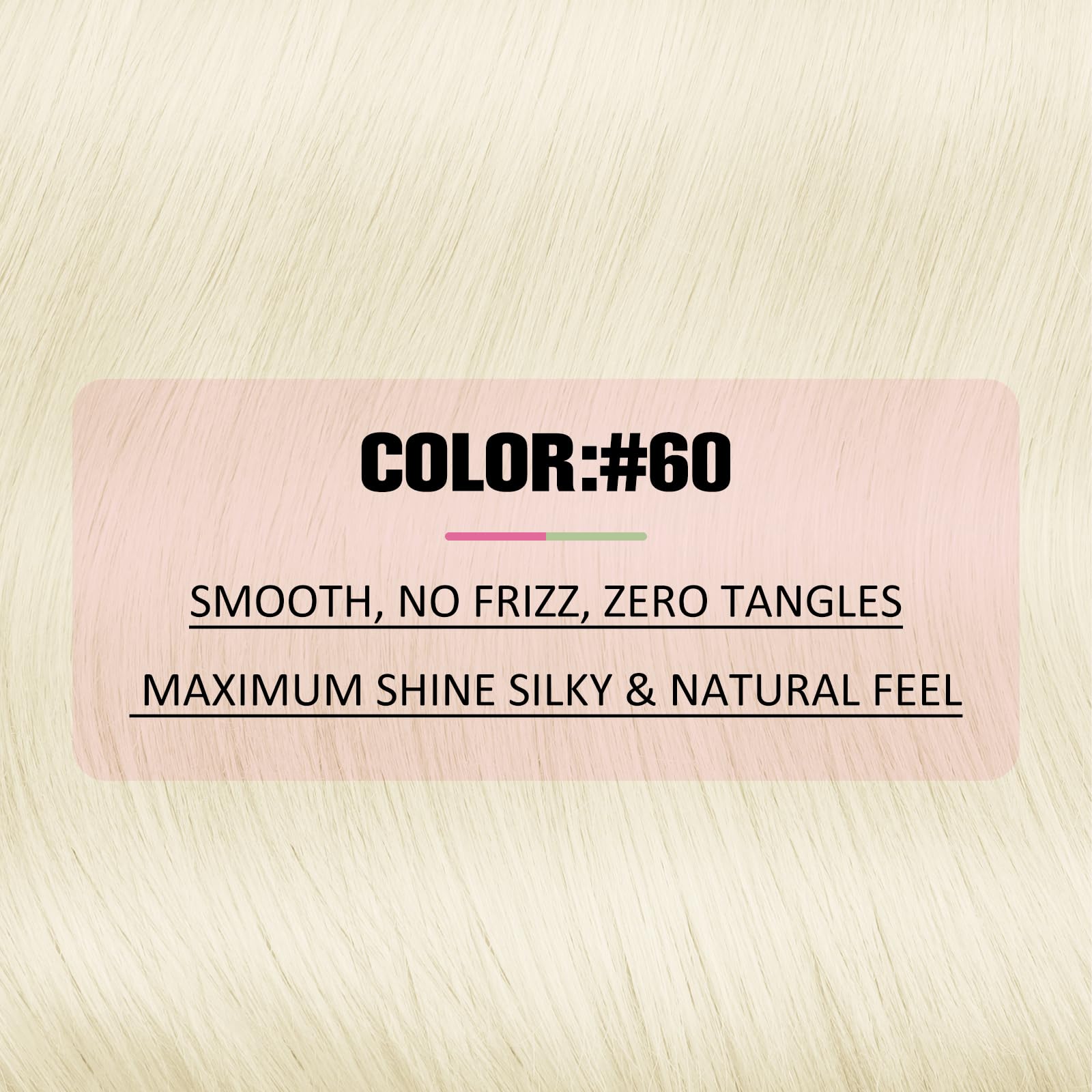 YoungSee Platinum Blonde Tape in Hair Extensions Real Human Hair 22In Platinum Blonde Tape in Hair Extensions 20pcs Invisible Ta