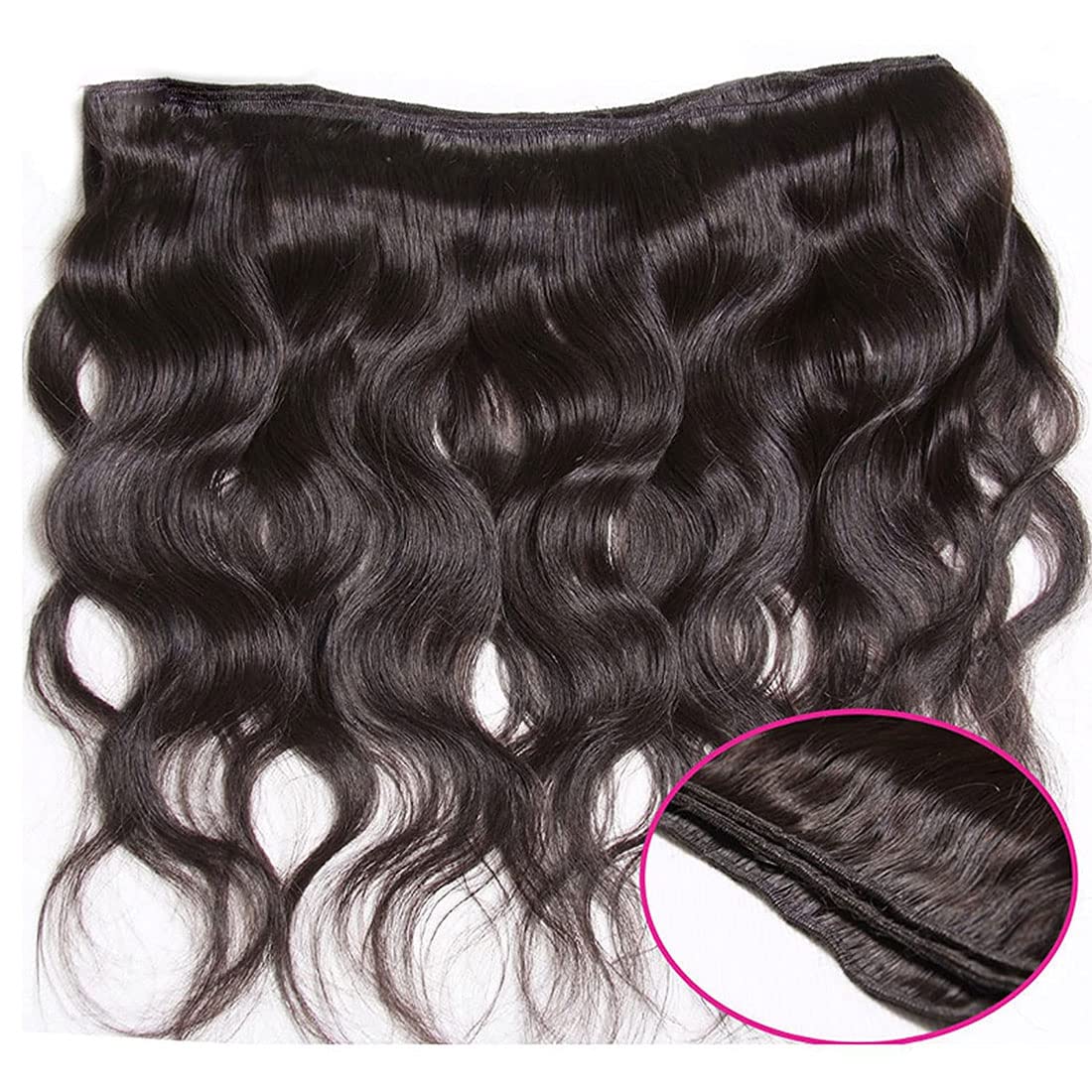 Nadula Hair 12A Brazilian Body Wave Virgin Human Hair 3 Bundles 22 24 26, 100% Unprocessed Brazilian Wavy Human Hair Weave Exten