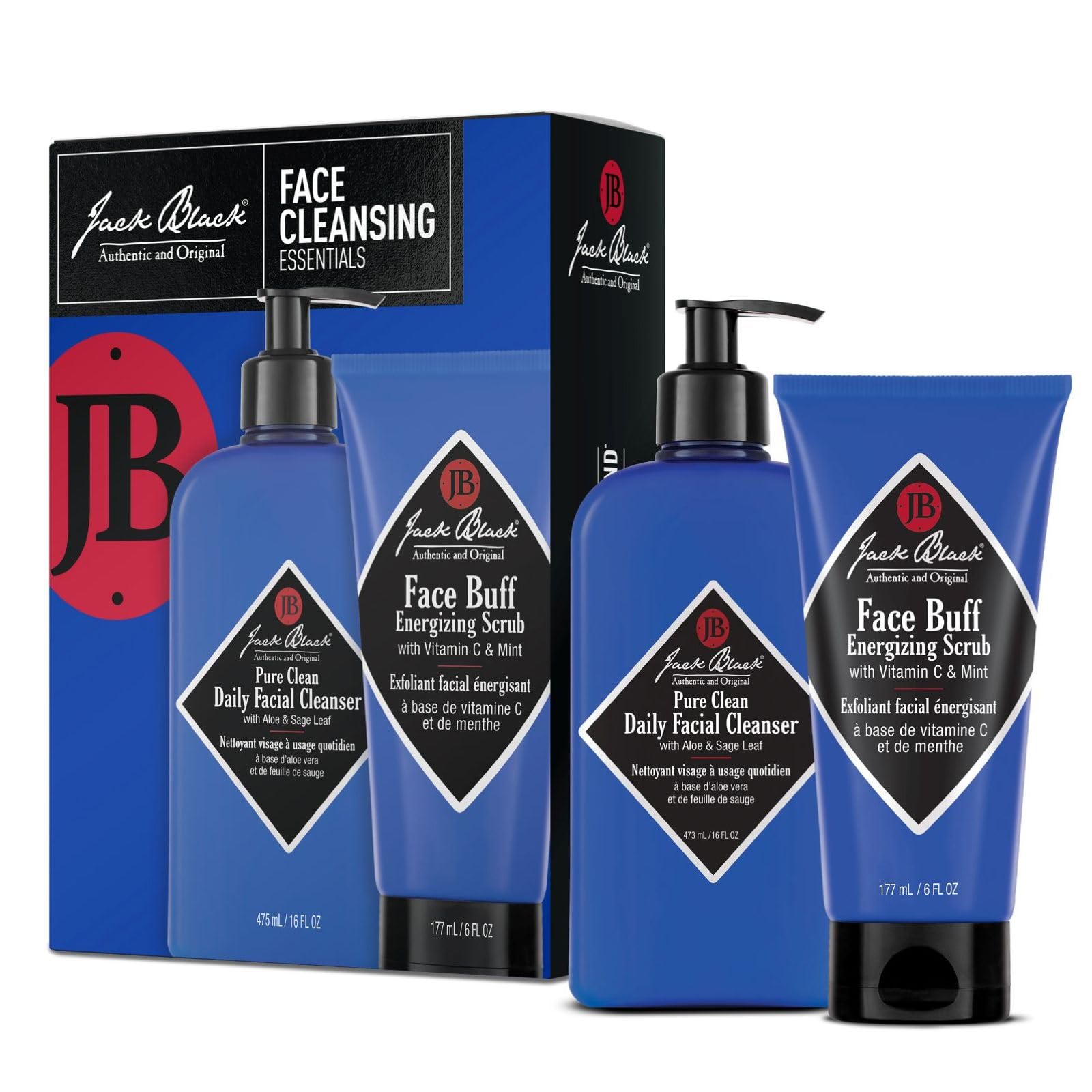 Jack Black Face Cleansing Essentials Set for Men