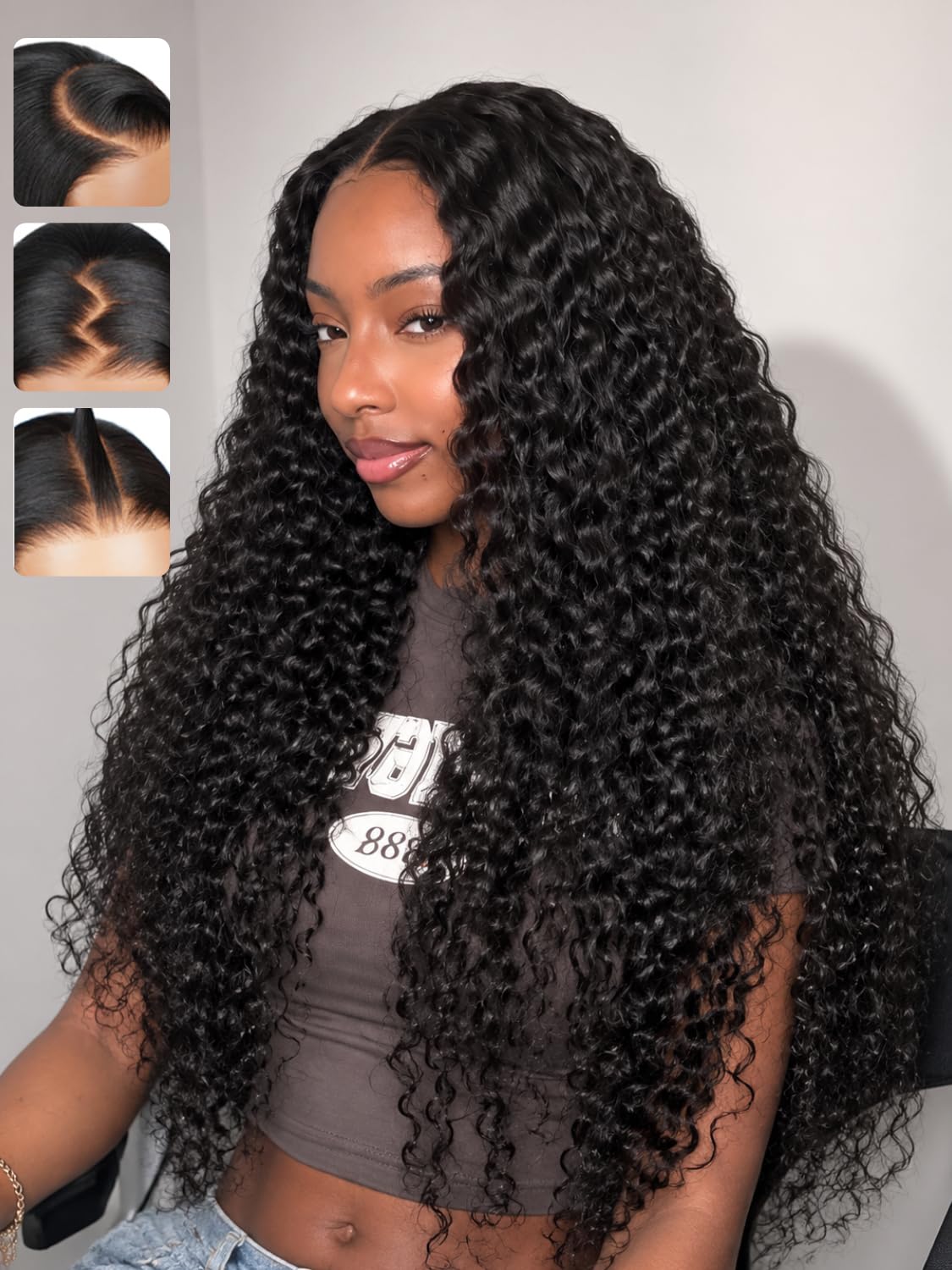 ACQUET 13x6 Deep Wave Lace Front Wigs Human Hair HD Lace Pre Plucked 30inch