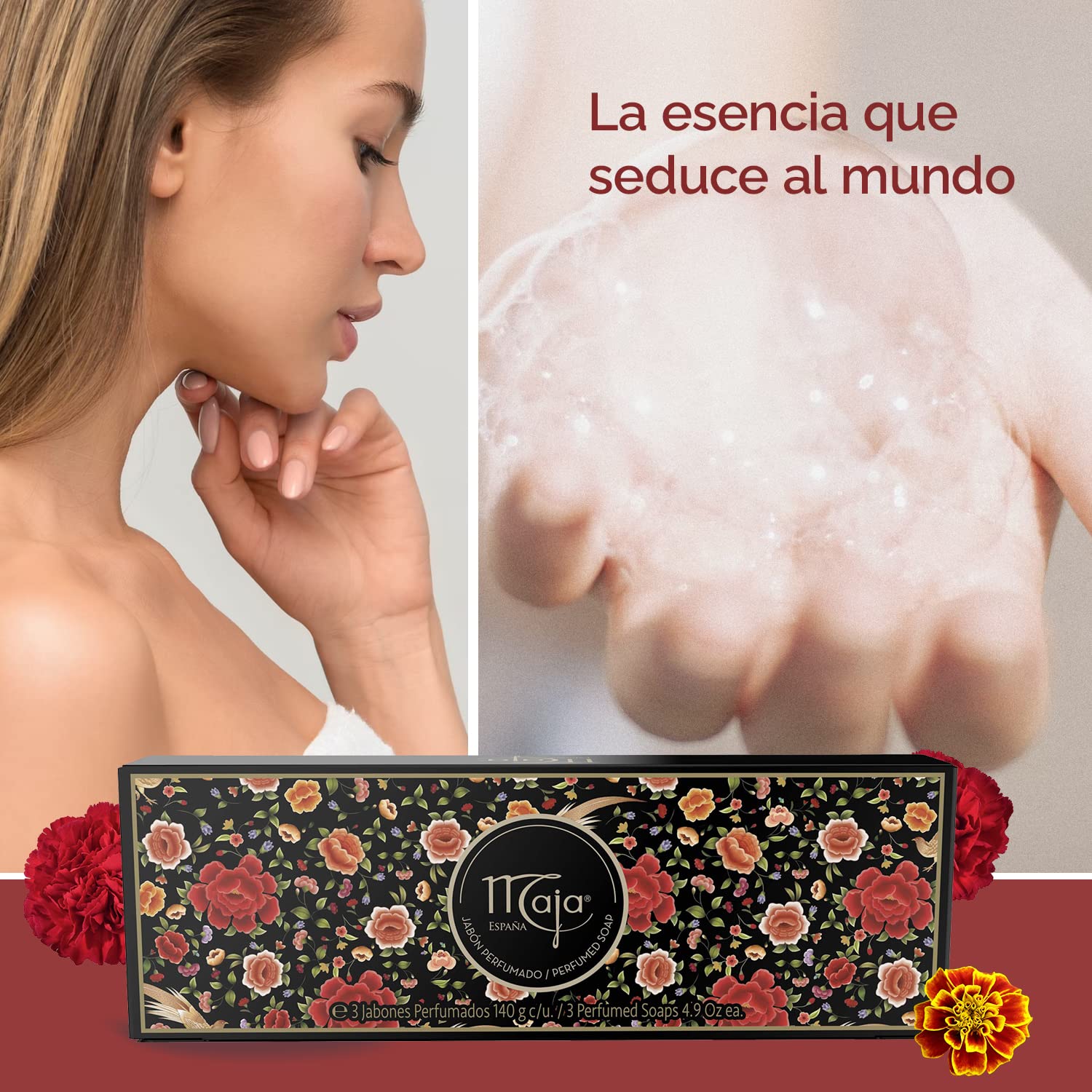 Maja By Myrurgia For Women, Set-Set Of 3 Soaps, 4.9-Ounces